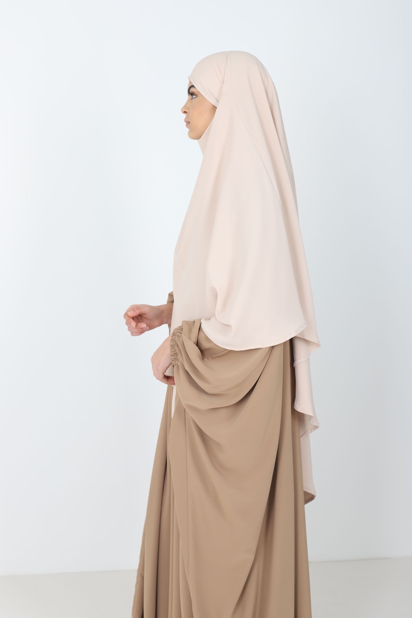 Khimar soie de medine court