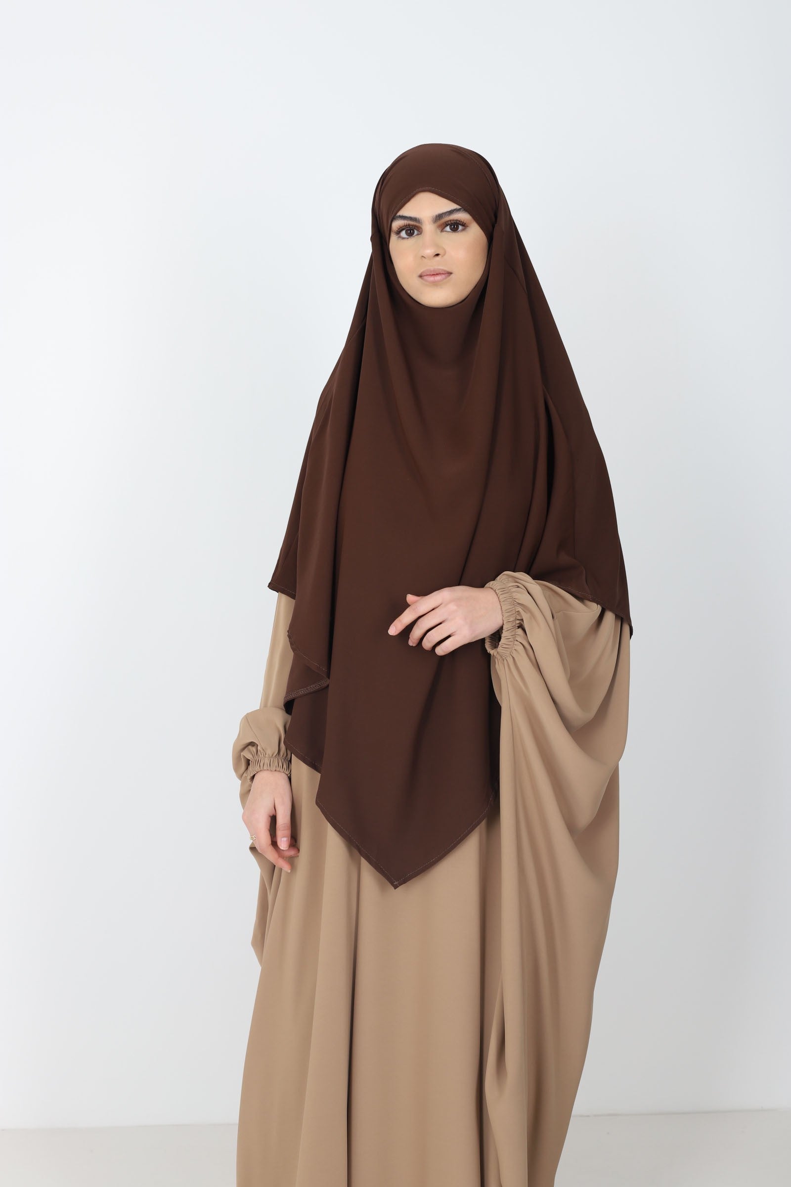 Khimar soie de medine court