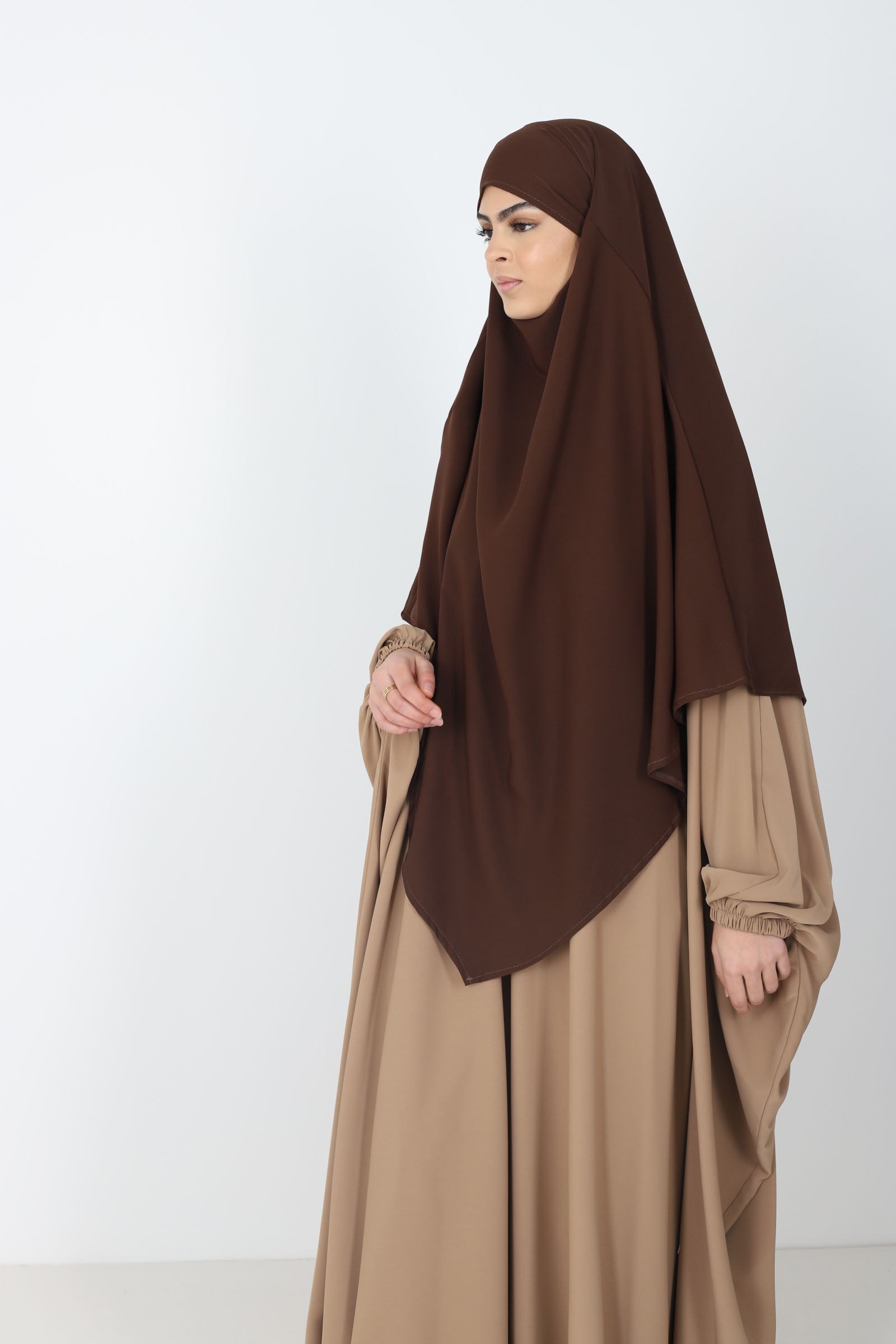 Khimar soie de medine court