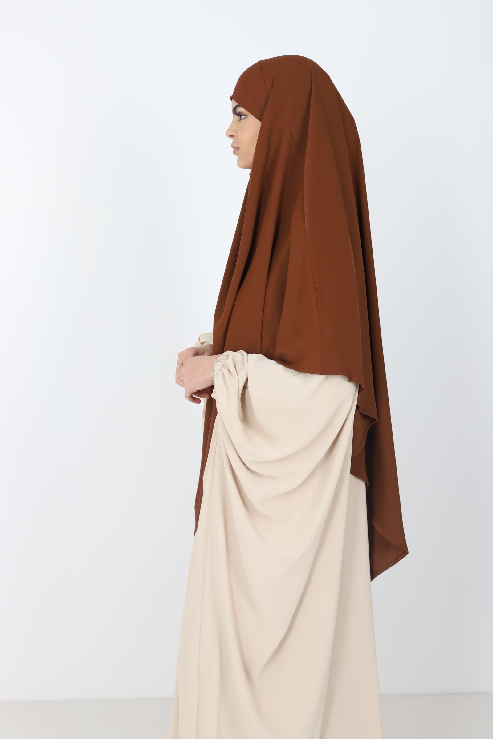 Khimar soie de medine court
