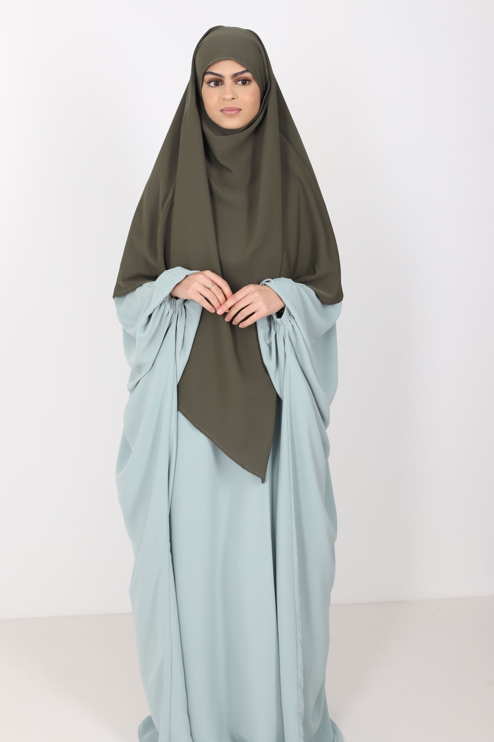 Khimar soie de medine court