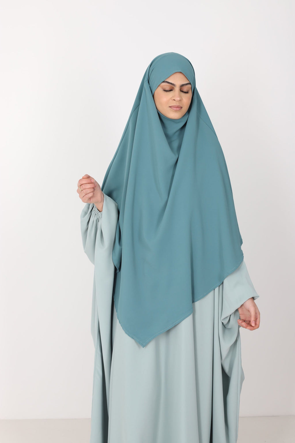 Khimar soie de medine court