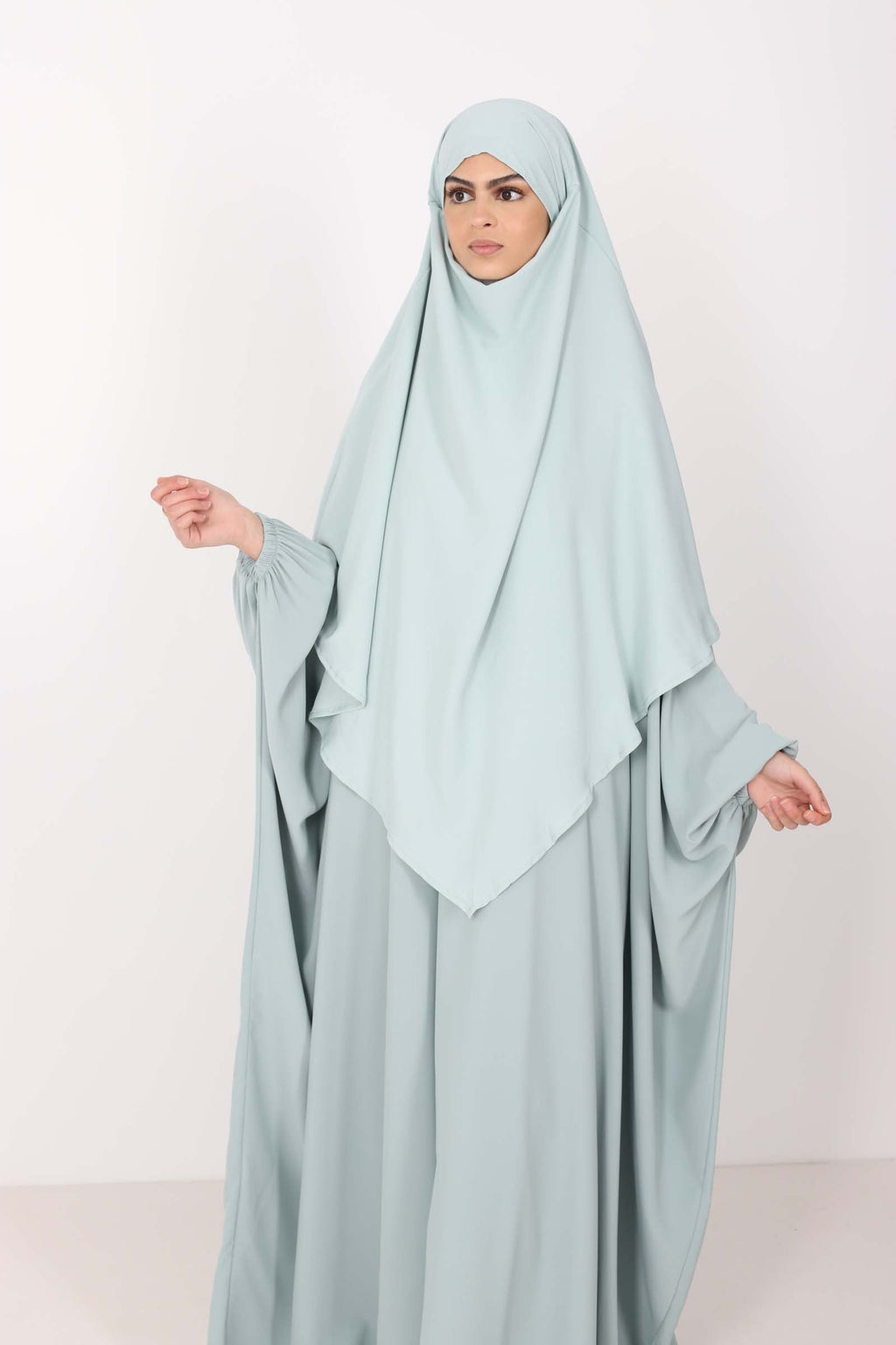 Khimar soie de medine court
