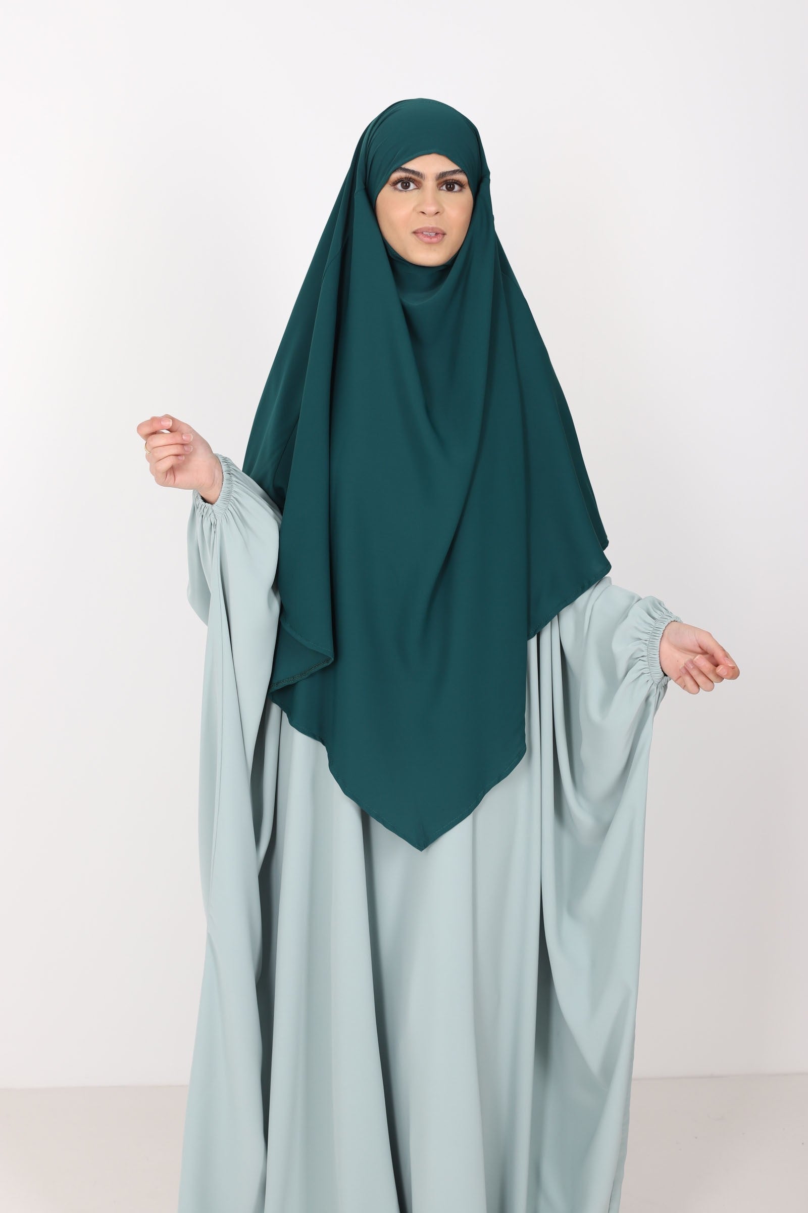 Khimar soie de medine court