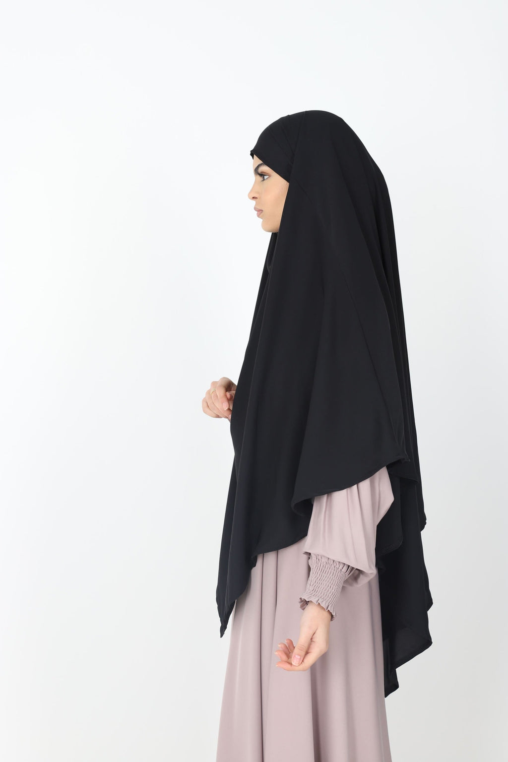 Khimar soie de medine court