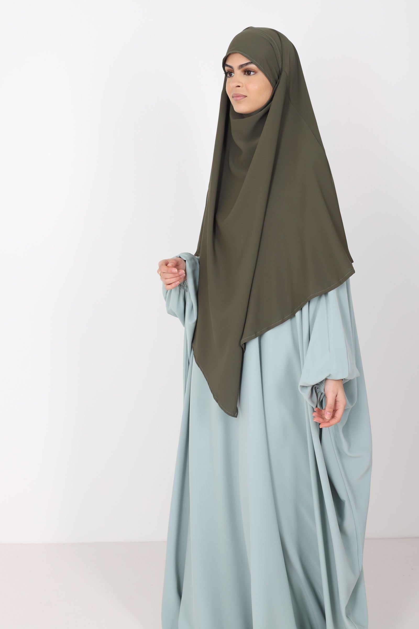 Khimar soie de medine court