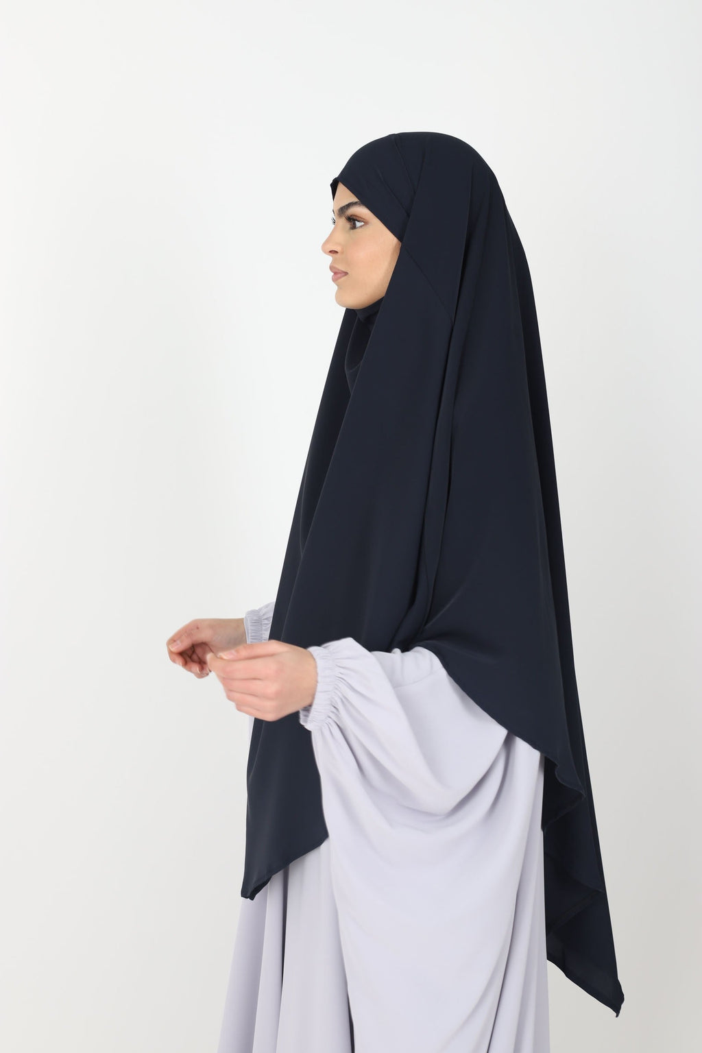 Khimar soie de medine court