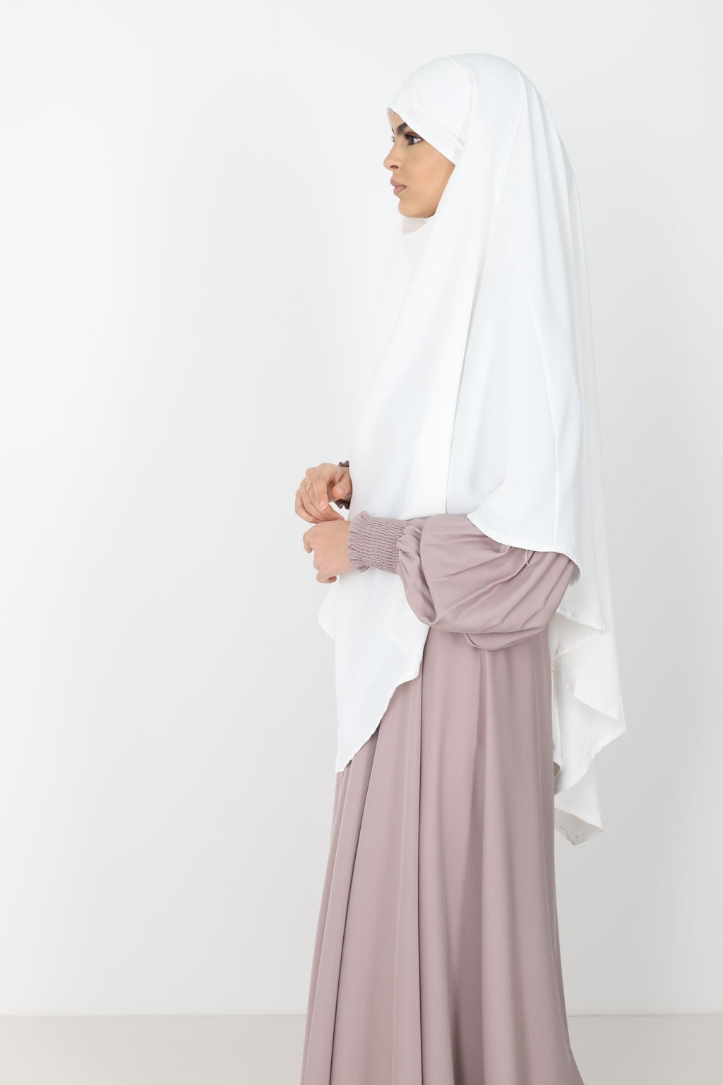 Khimar soie de medine court