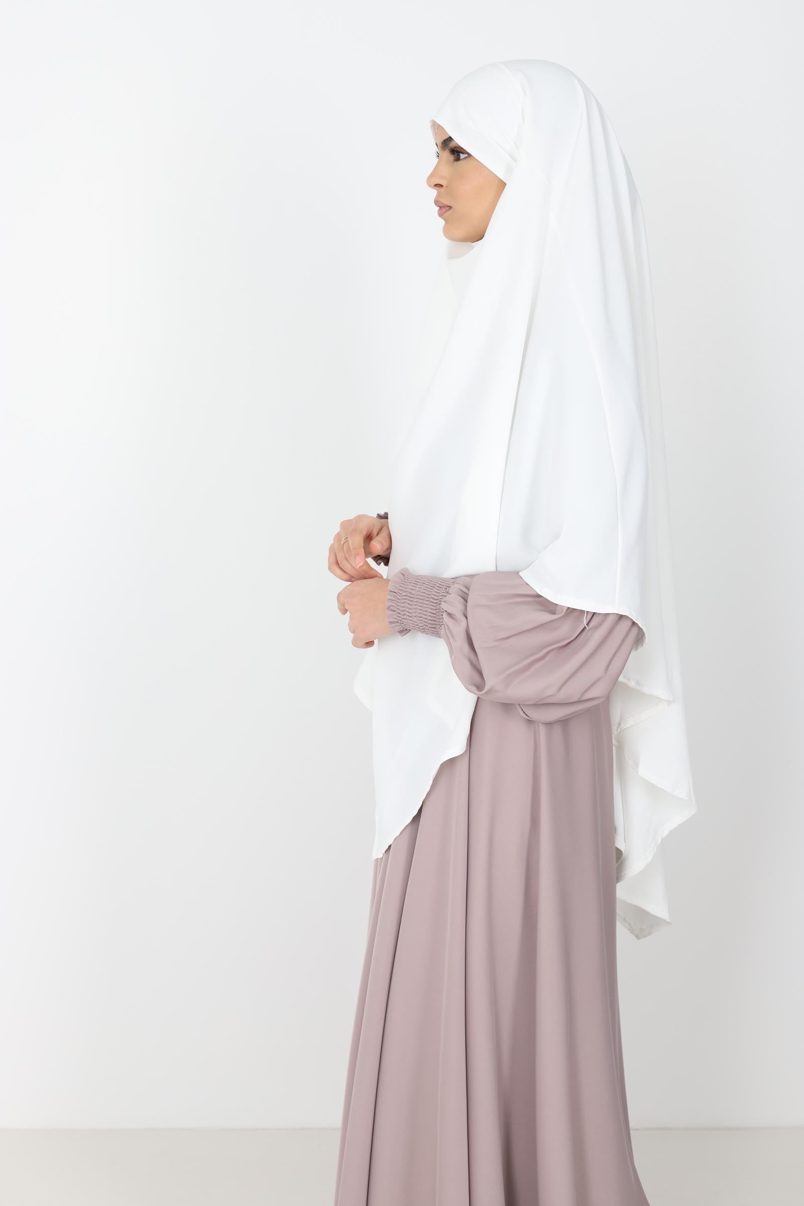 Khimar soie de medine court