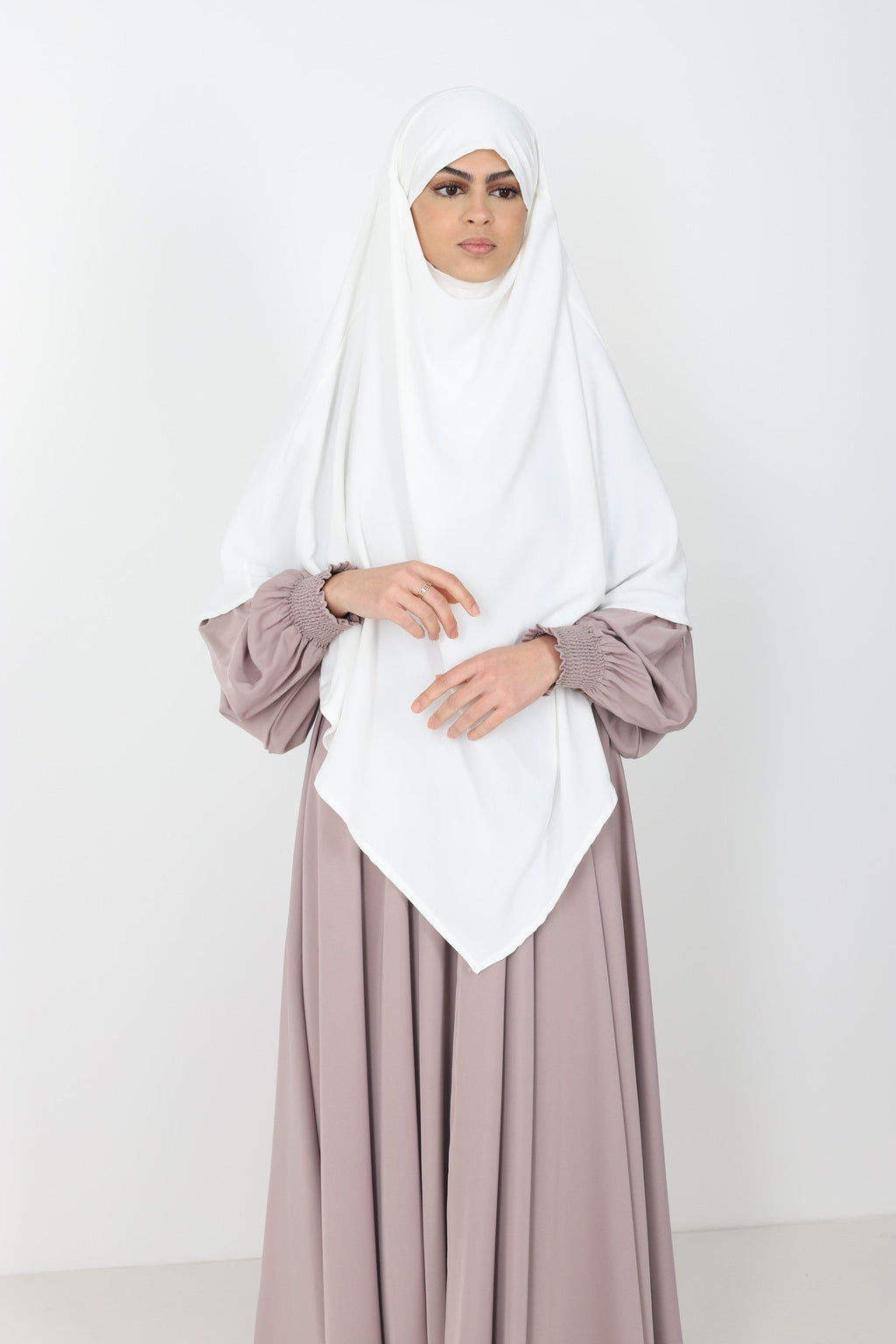 Khimar soie de medine court