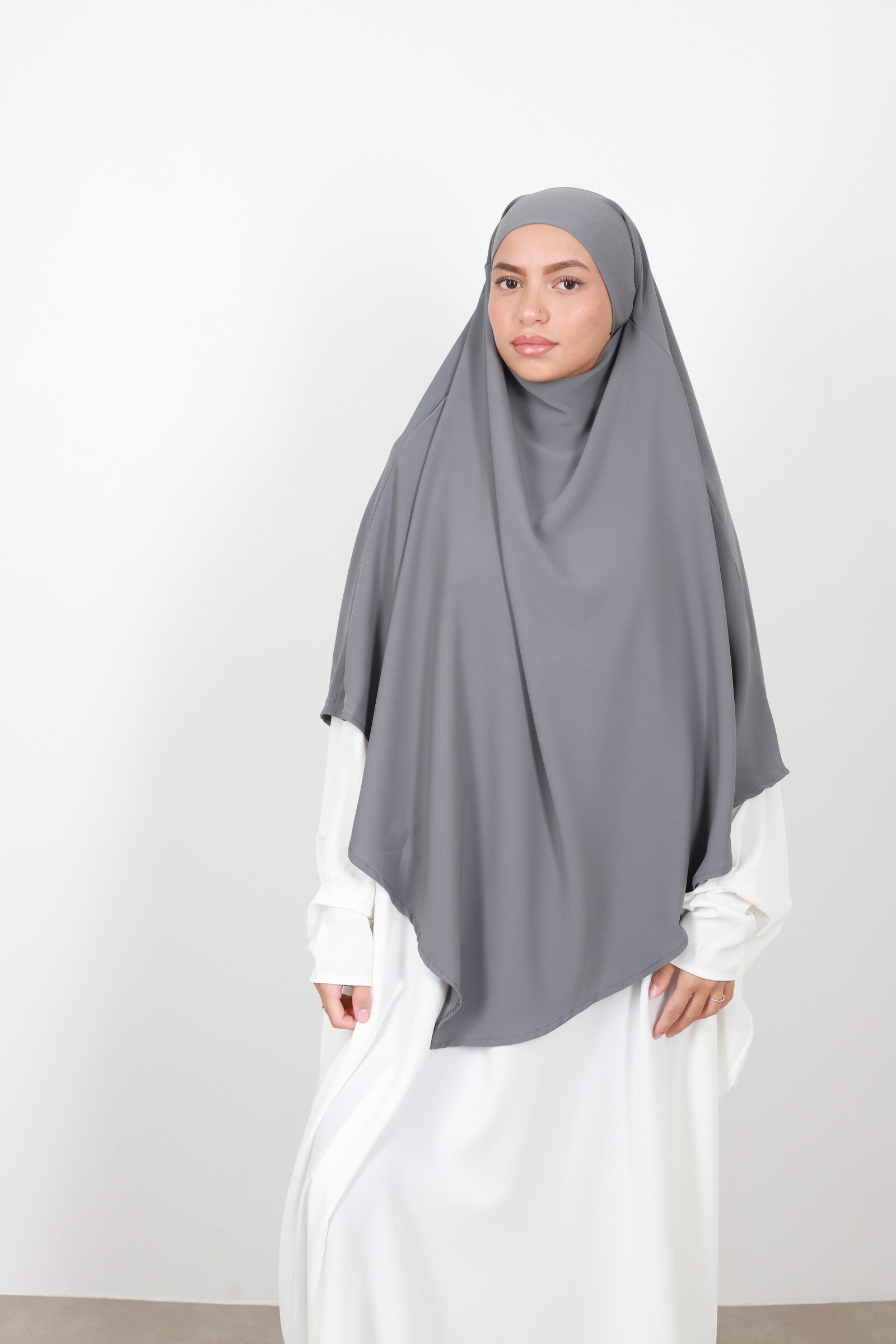 Khimar soie de medine court