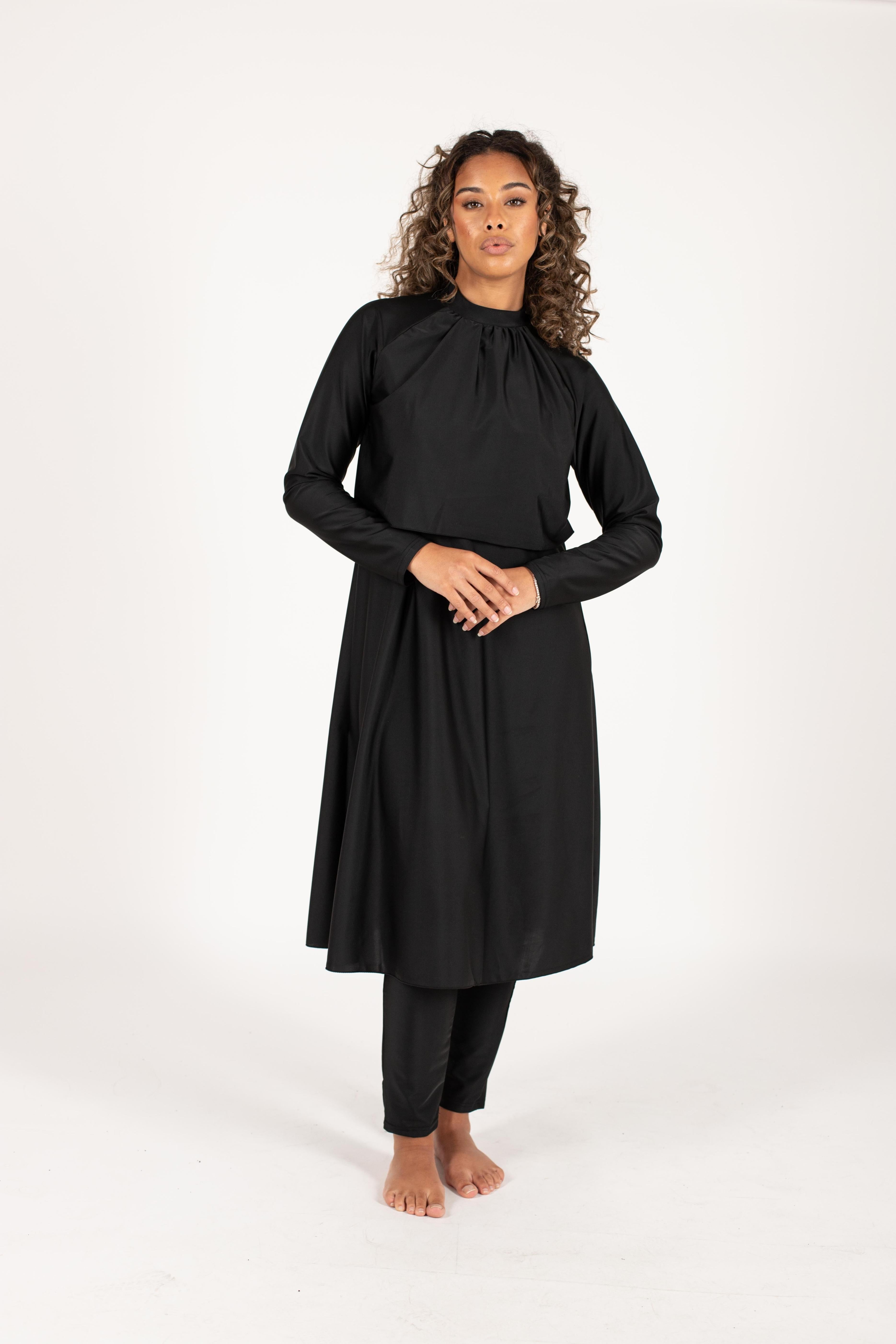 Burkini Hawaï noir