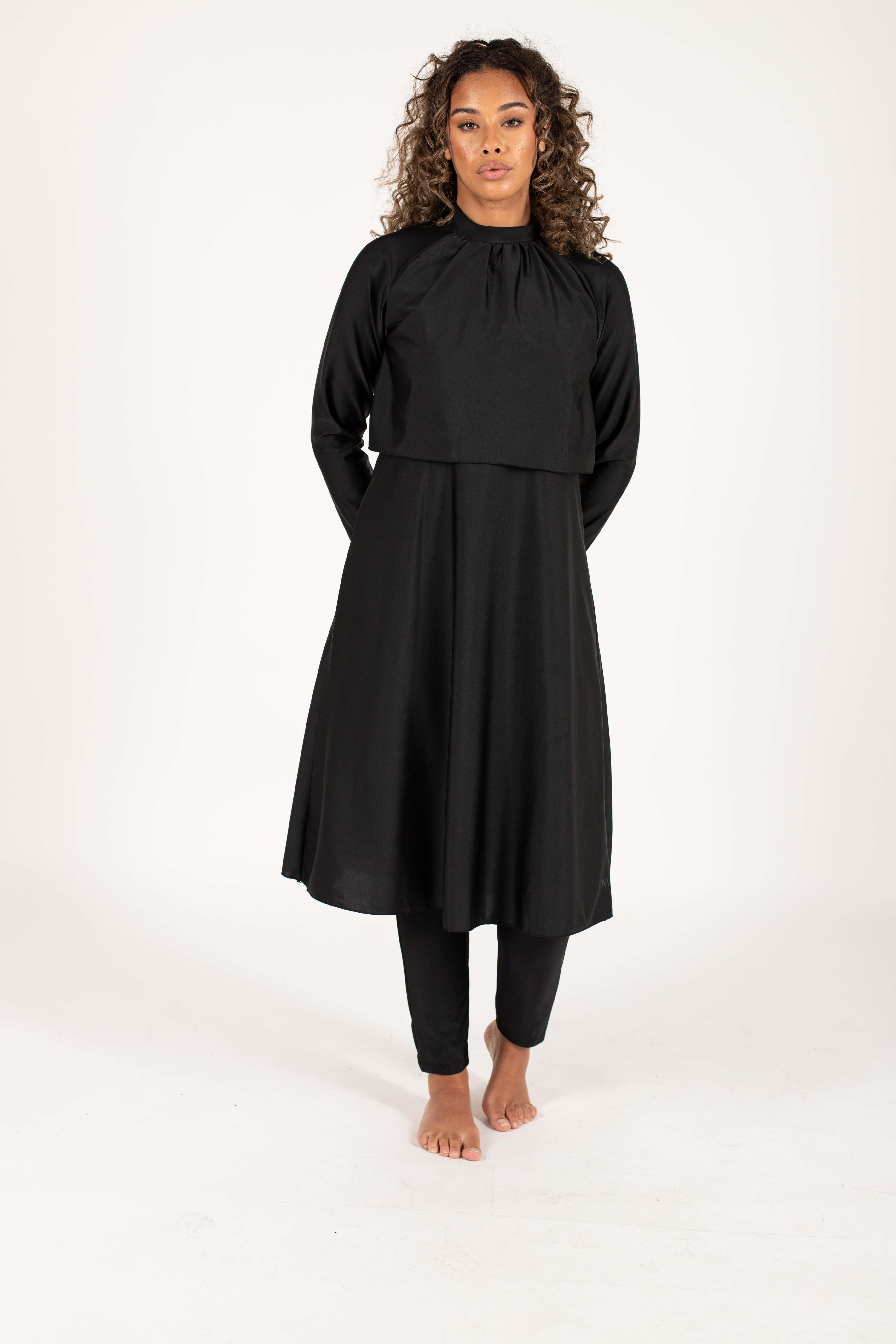 Burkini Hawaï noir