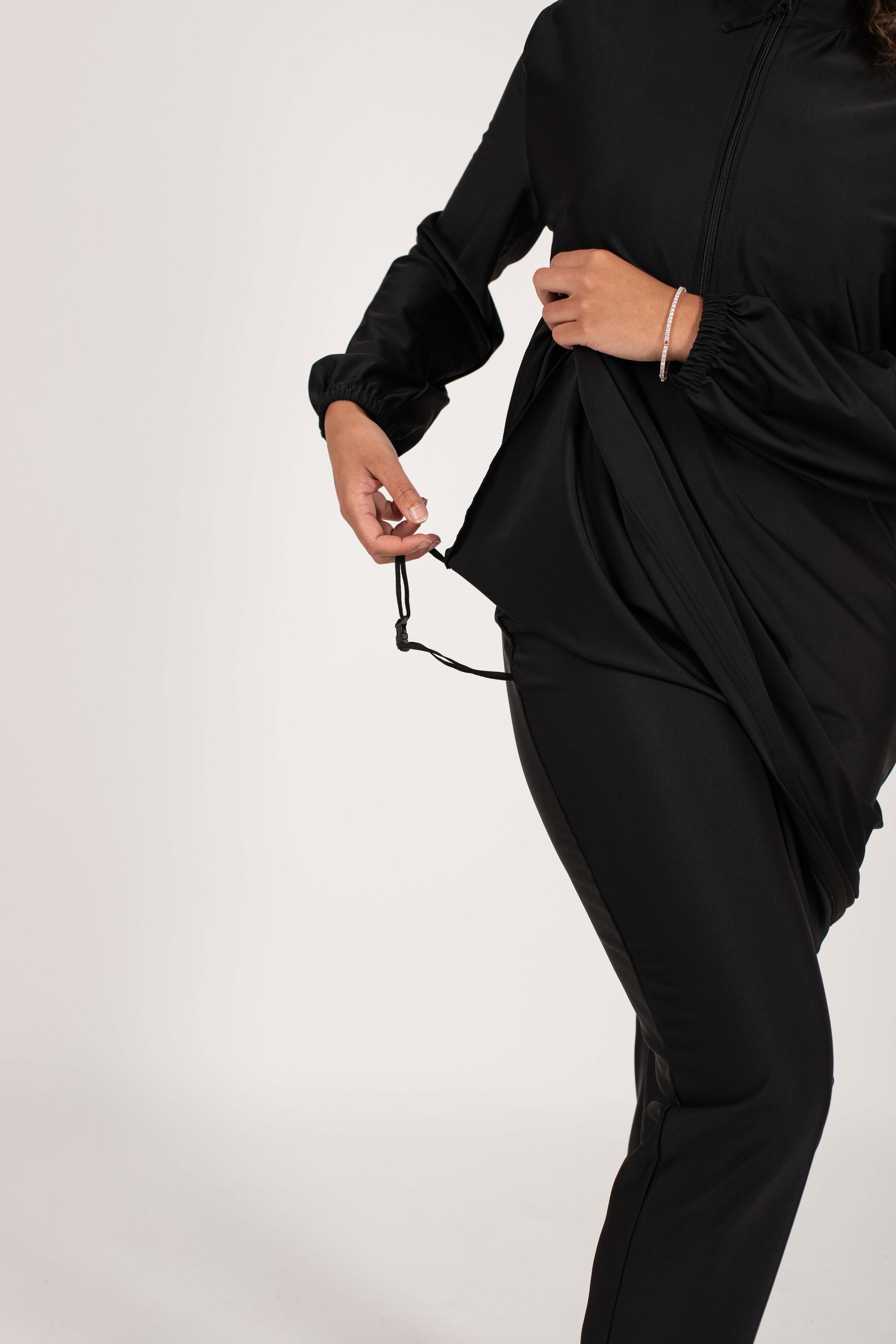Burkini Hawaï noir