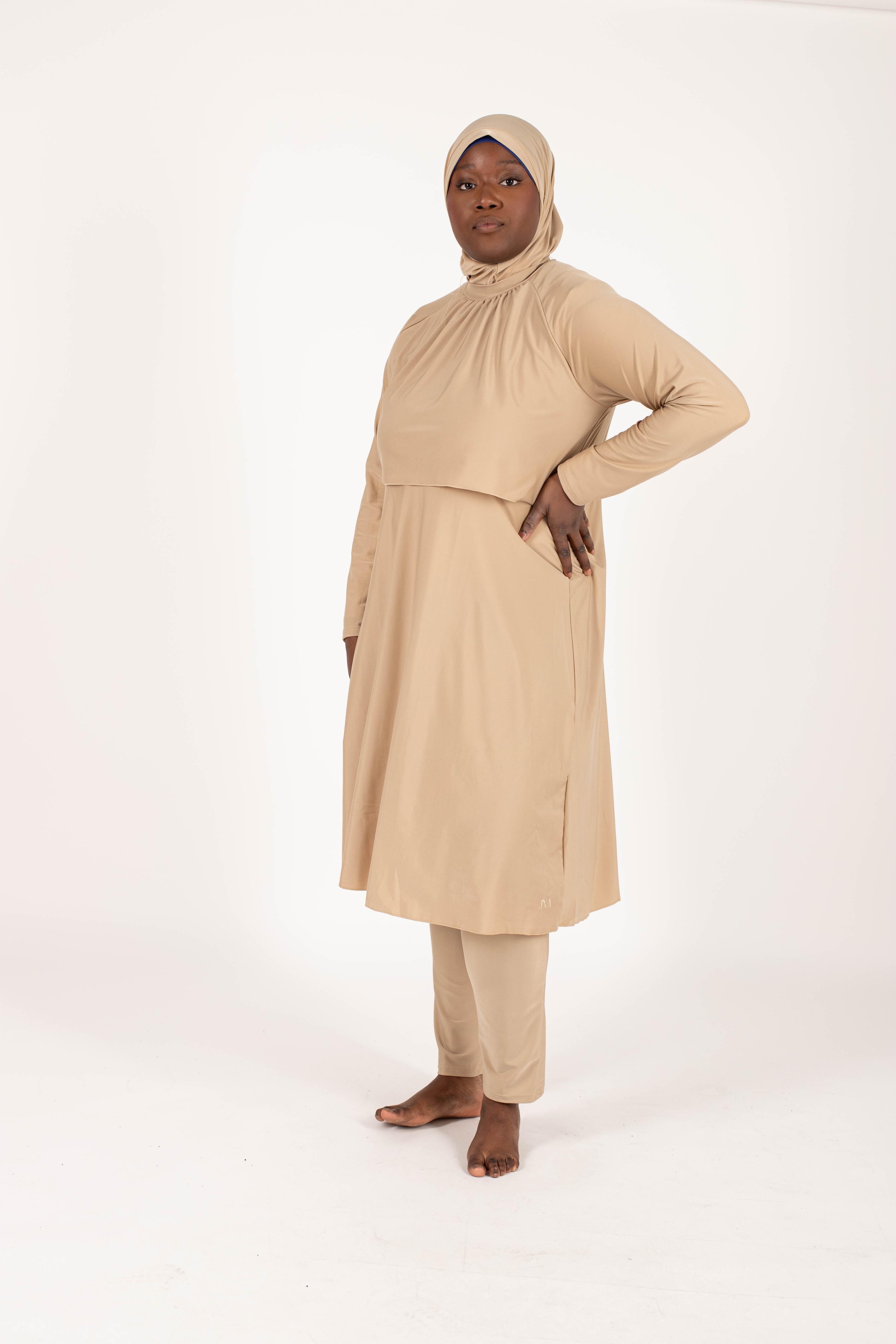 Burkini Hawaï beige