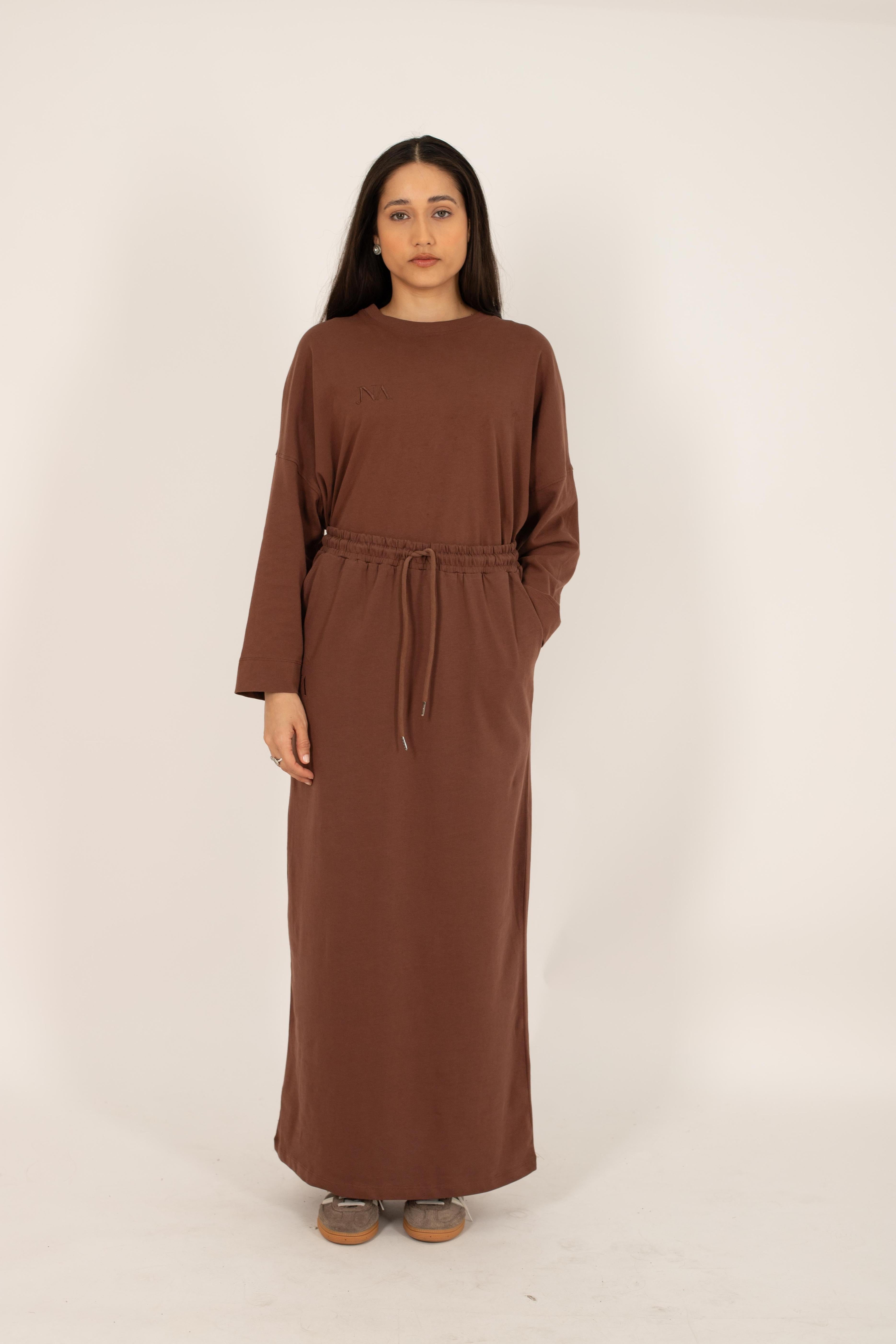 Jupe essentiel marron JNA