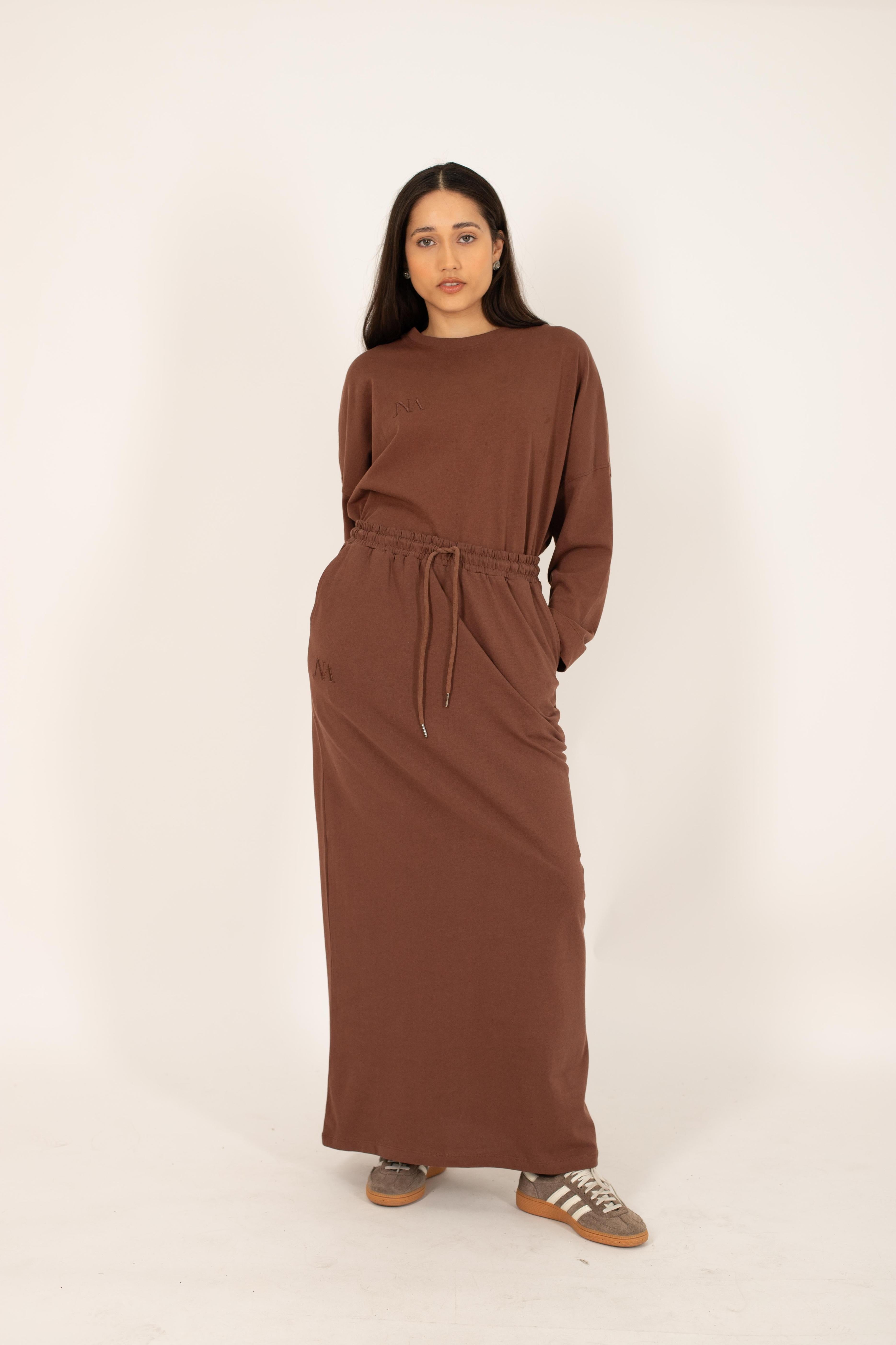Jupe essentiel marron JNA