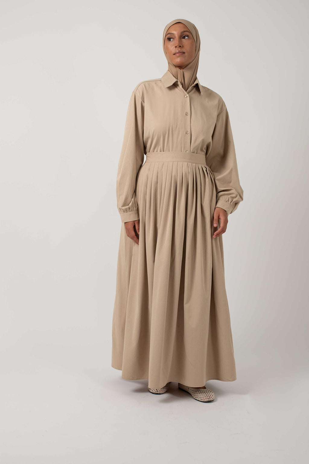 Jupe Fold beige