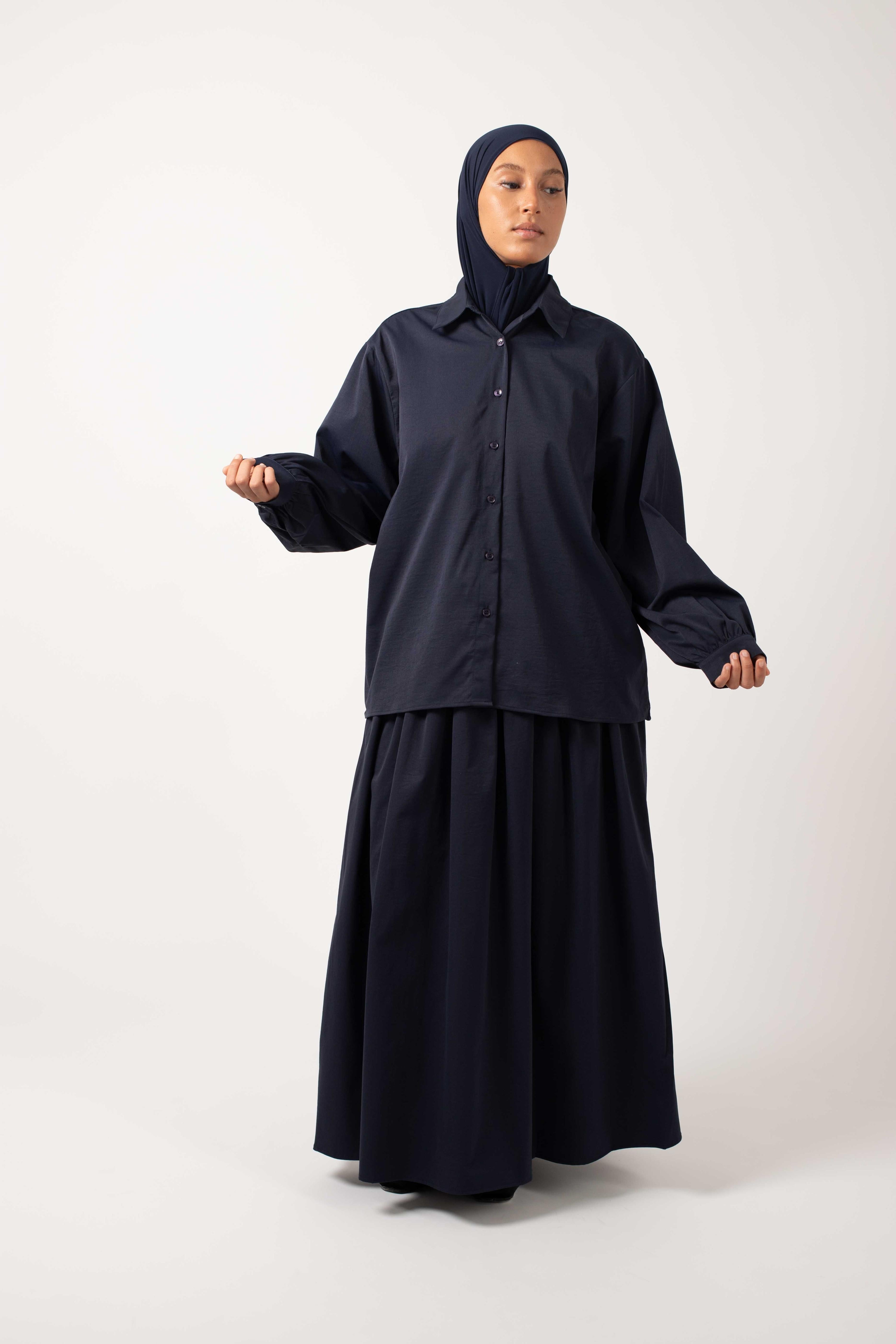 Chemise Fold bleu marine