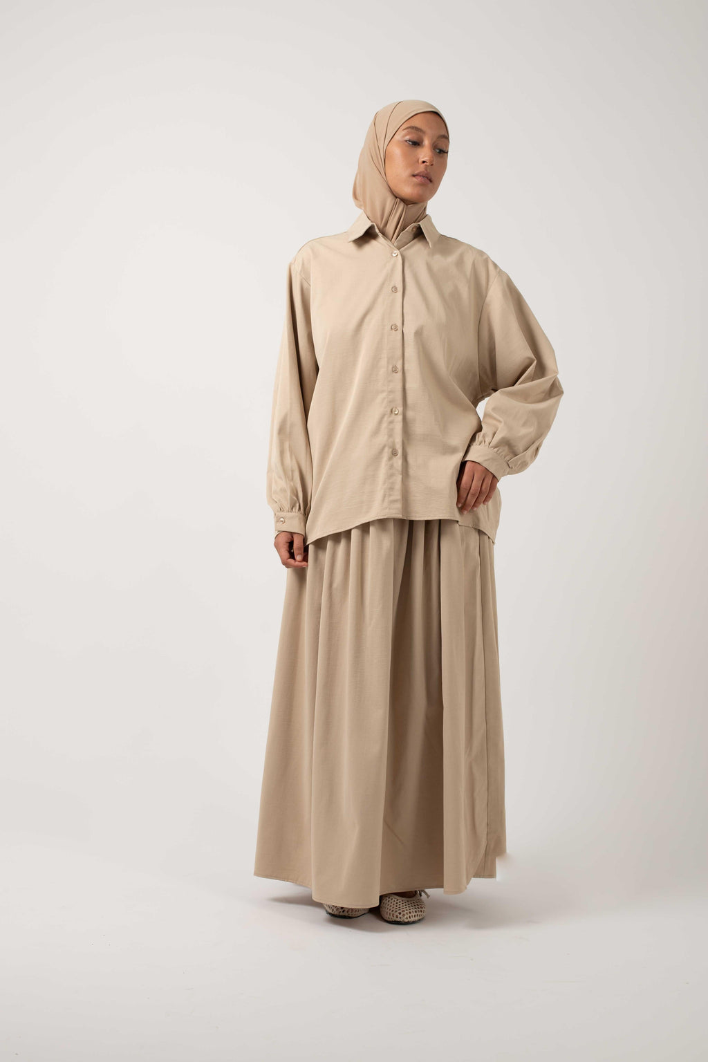 Chemise Fold beige