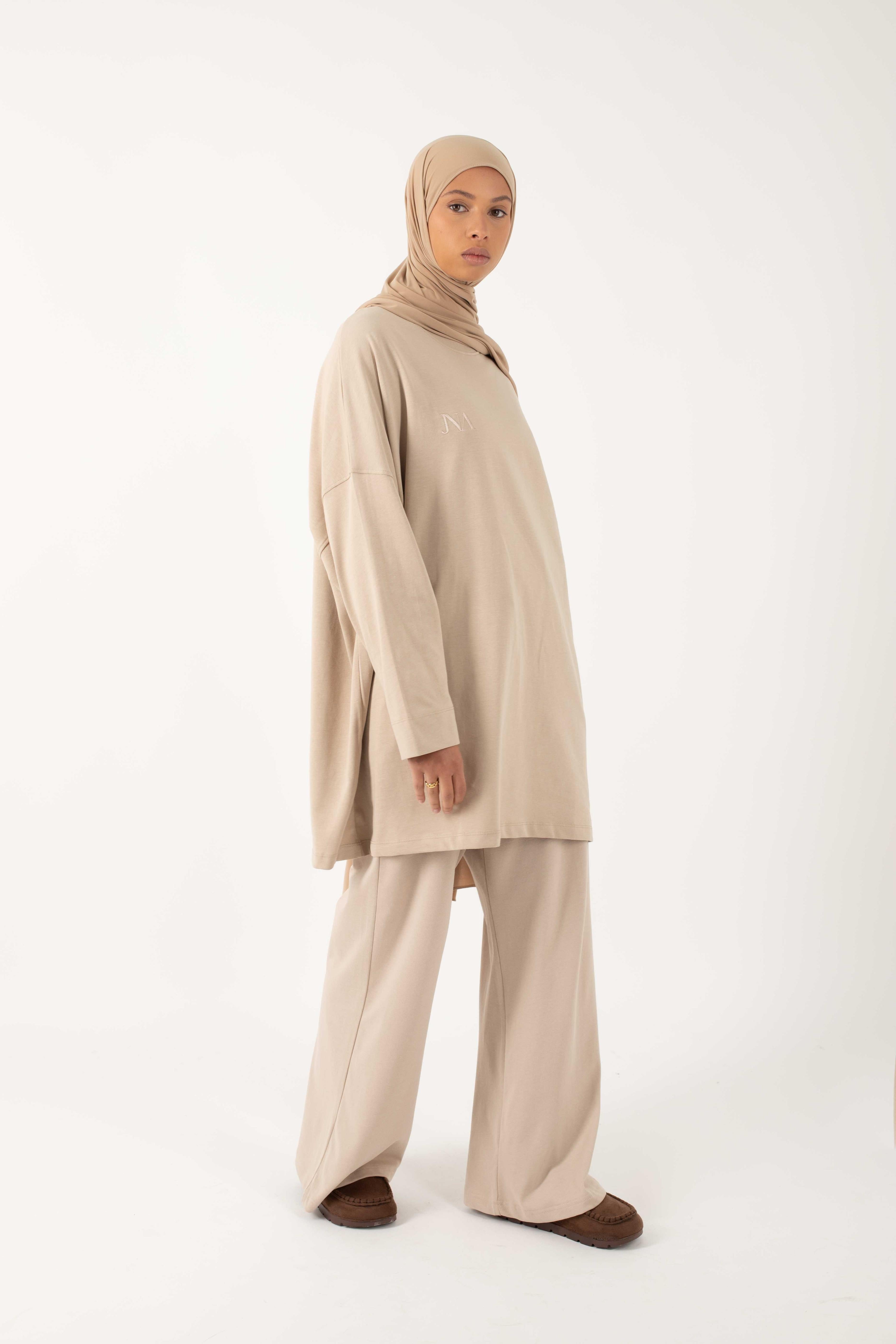 T-shirt essentiel beige foncé
