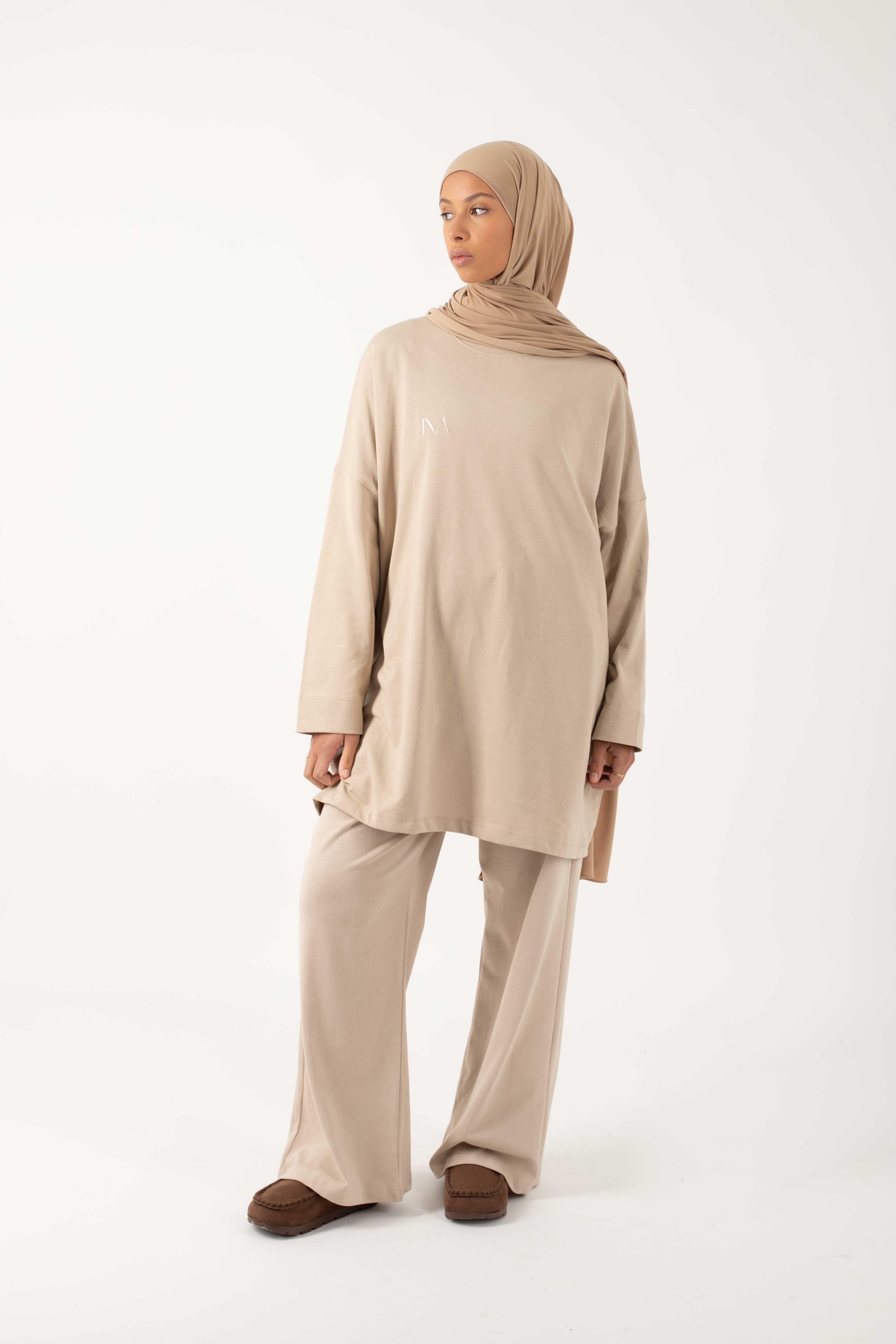 T-shirt essentiel beige foncé