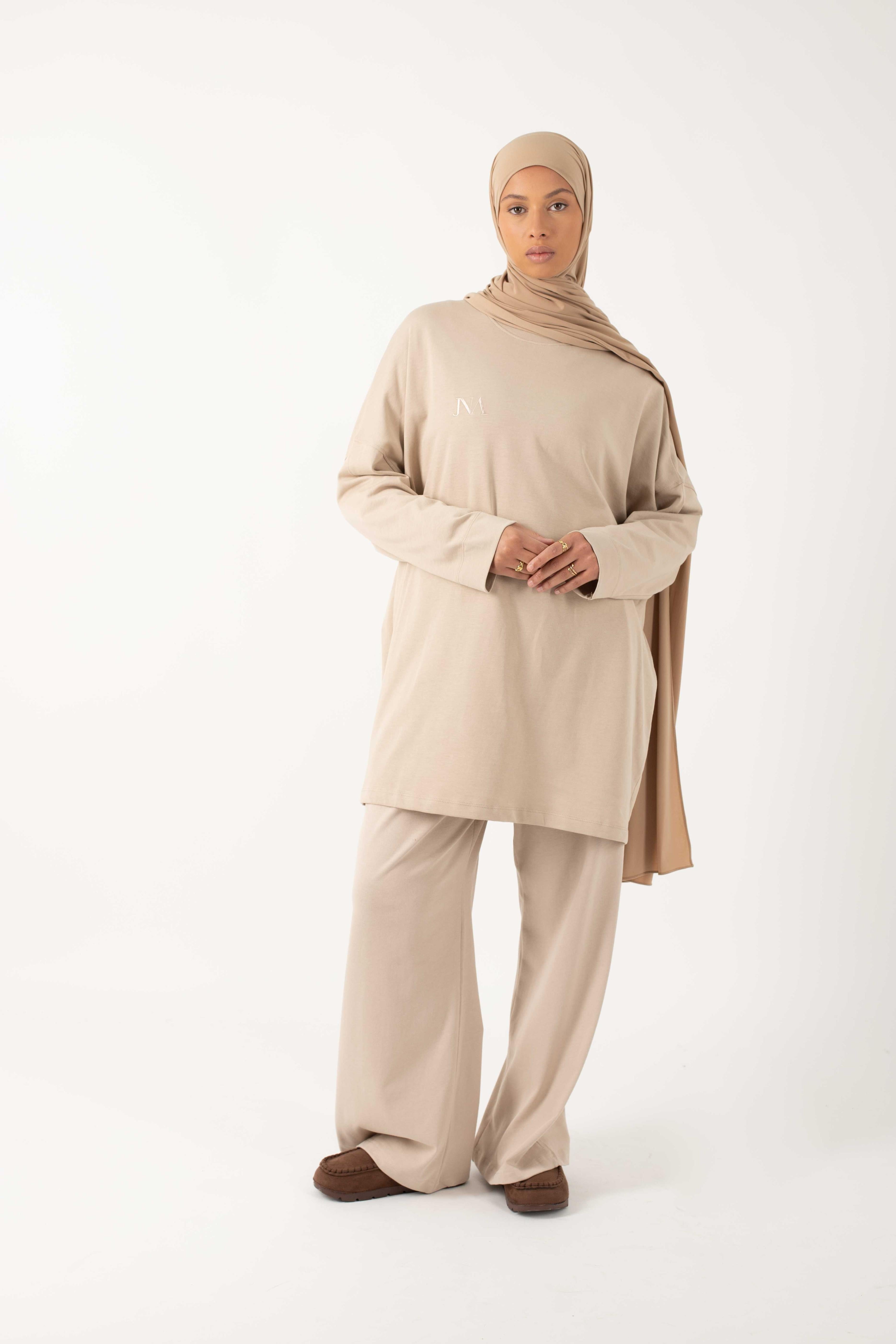 T-shirt essentiel beige foncé