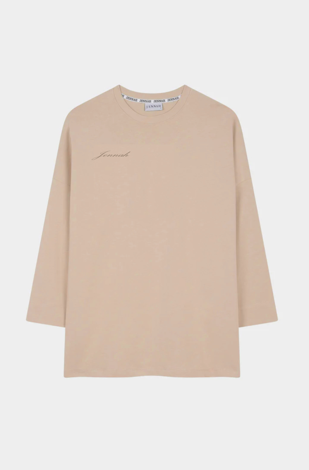 T-shirt oversize beige