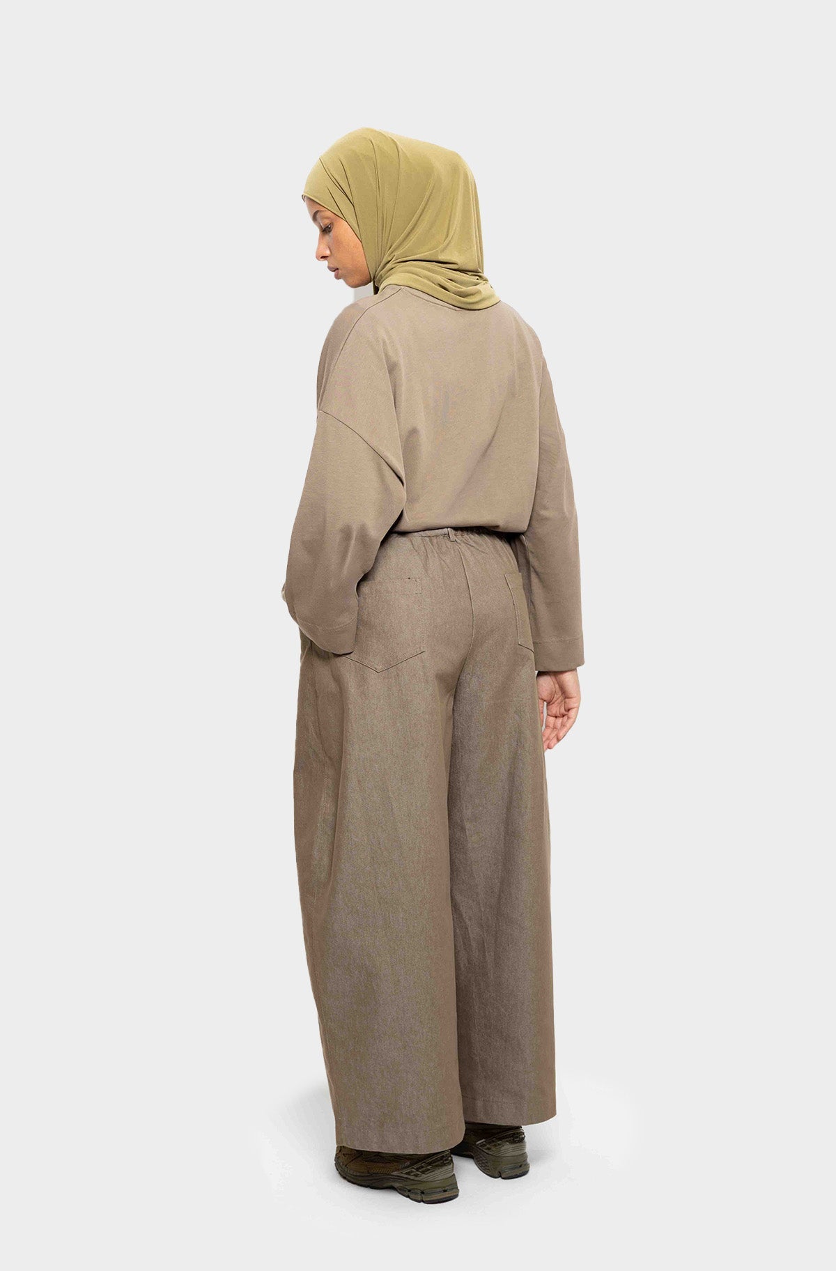 Pantalon barrel kaki JNA