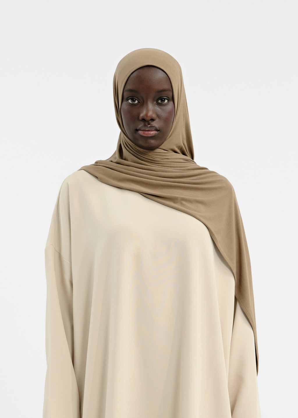 Easy-fit hijab taupe