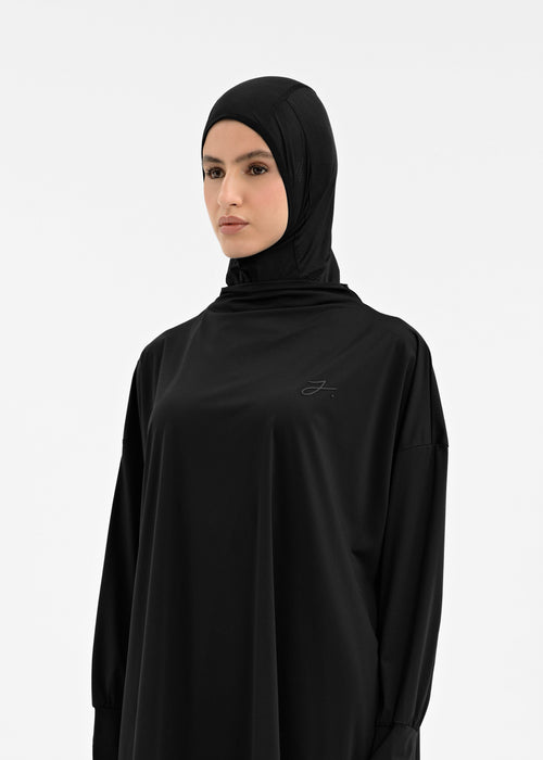 Air-Fit hijab noir