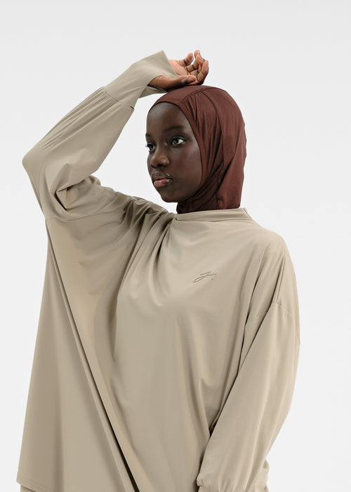 Air-Fit hijab marron