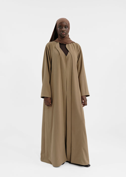 Abaya epure taupe