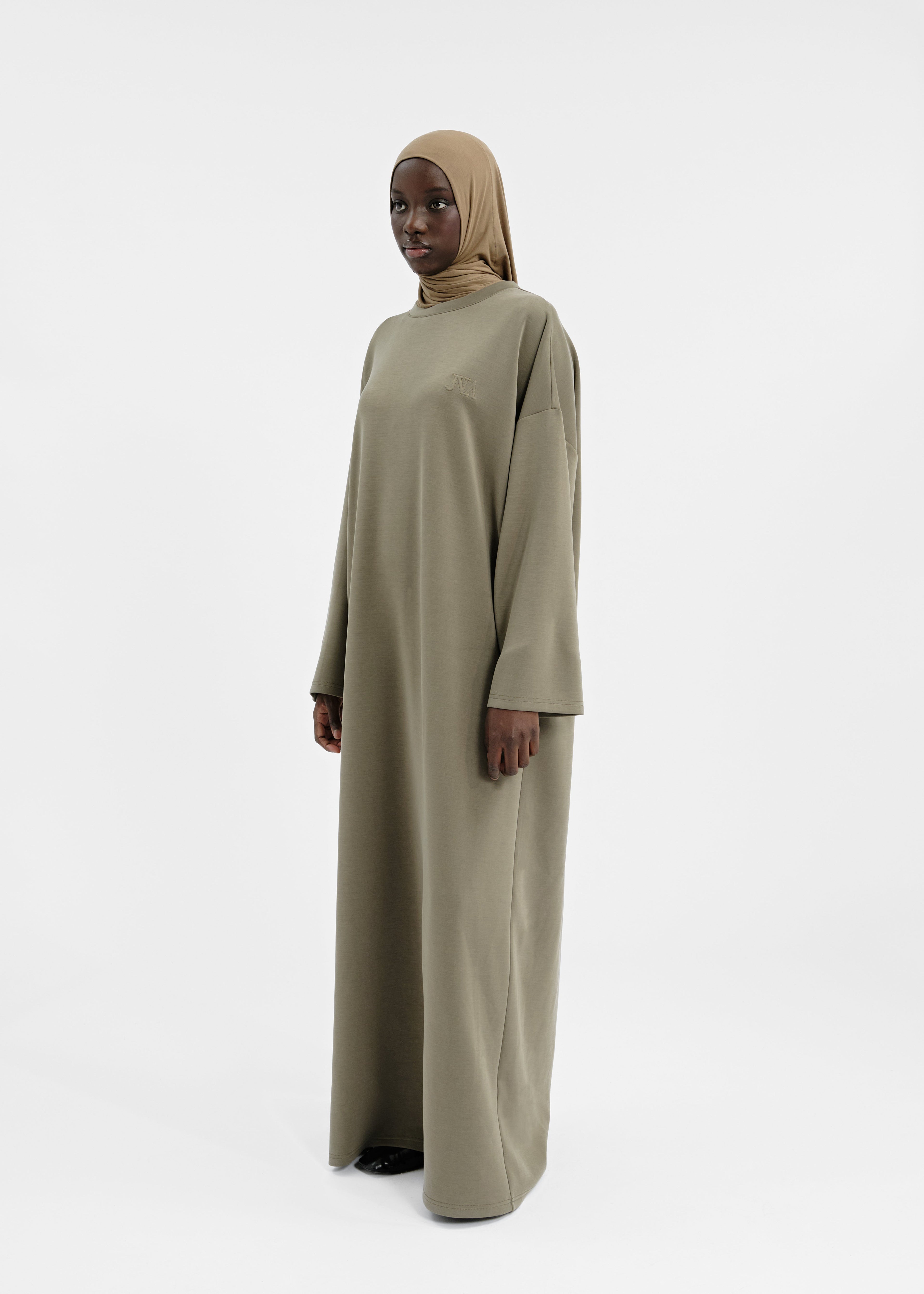 Robe over modal kaki