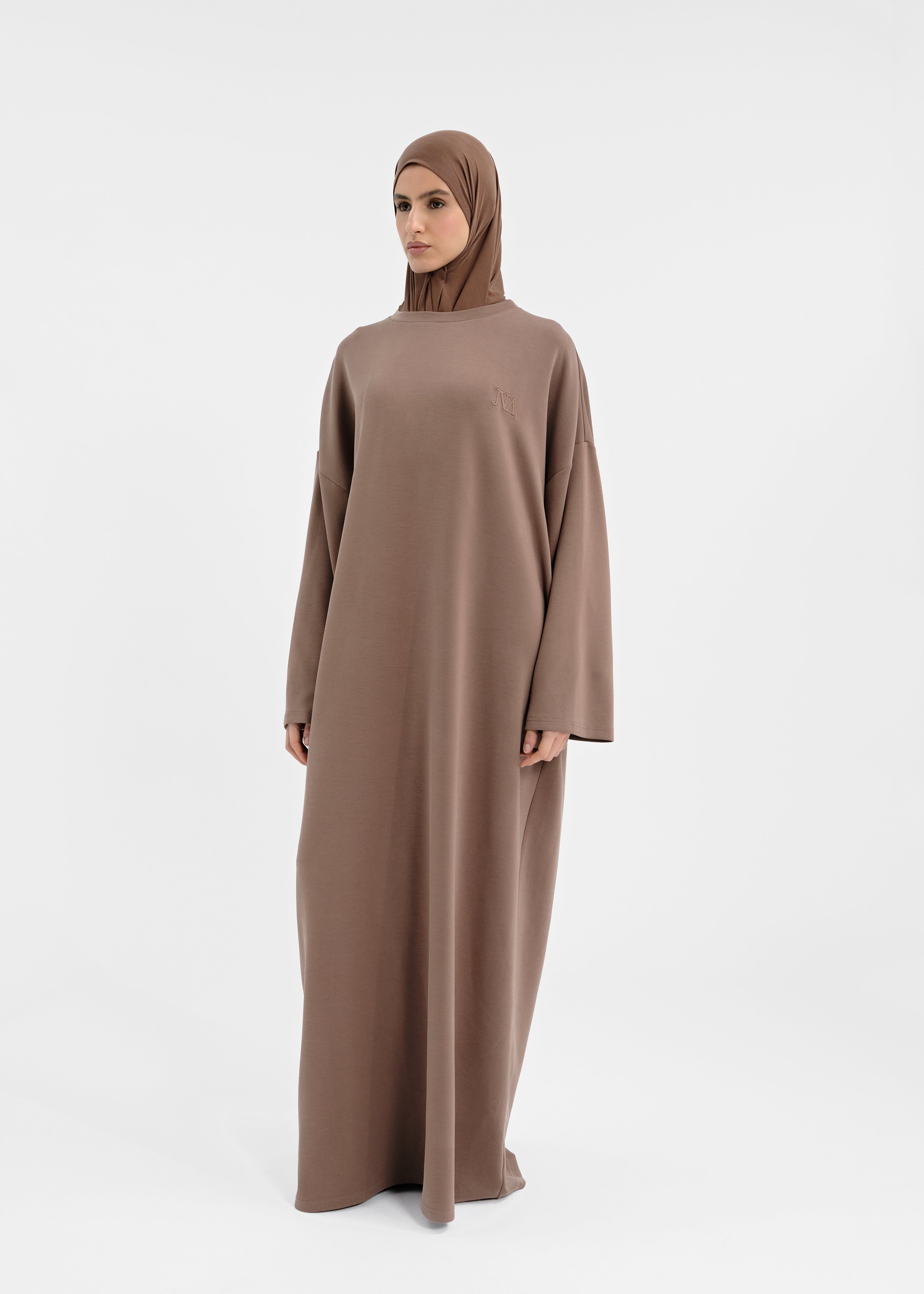 Robe over modal chocolat