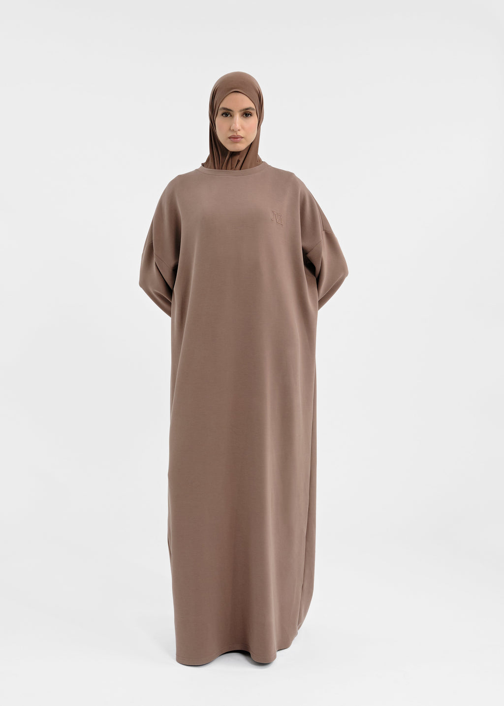 Robe over modal chocolat