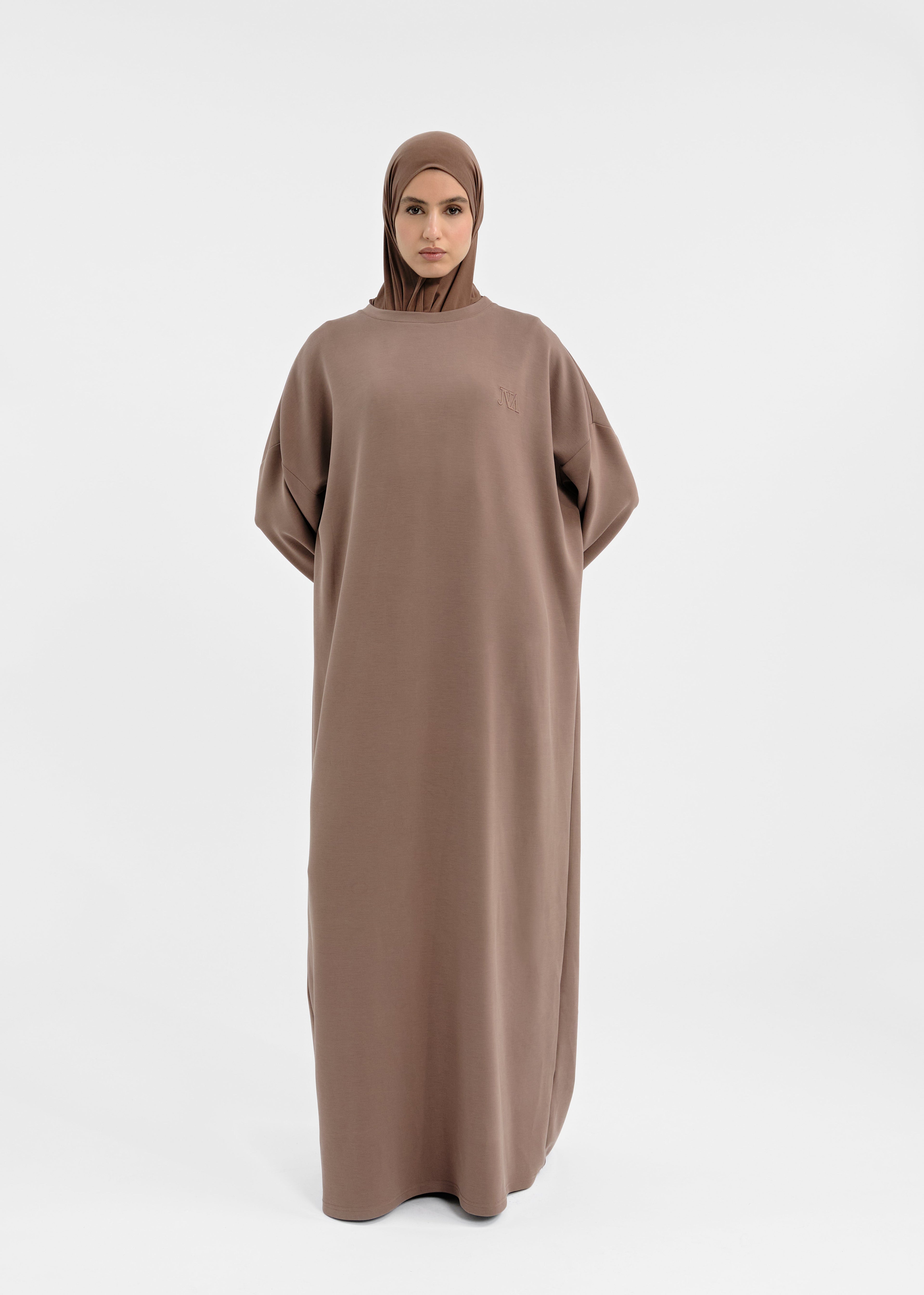 Robe over modal chocolat