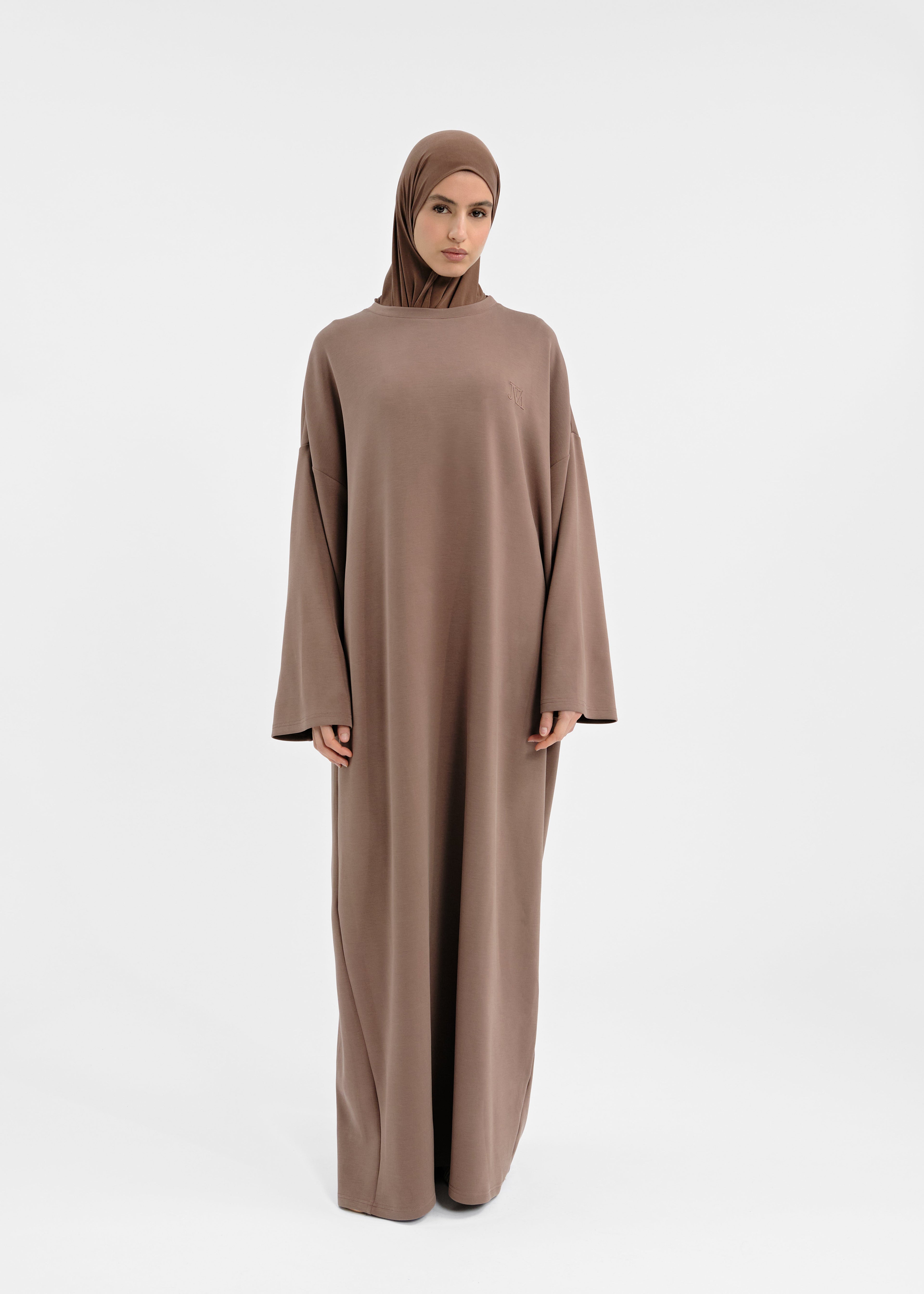 Robe over modal chocolat