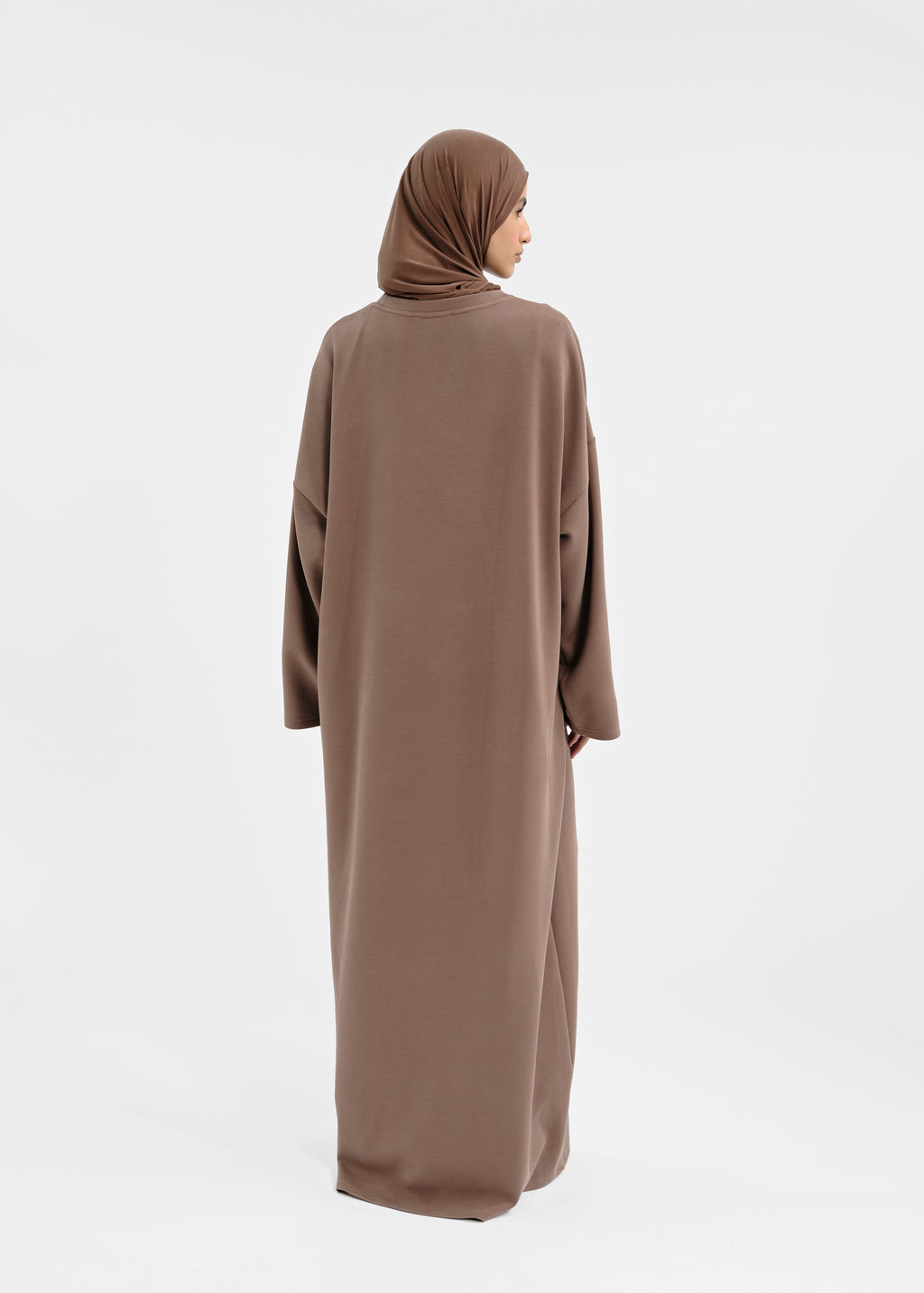 Robe over modal chocolat