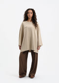 T-shirt oversize latte