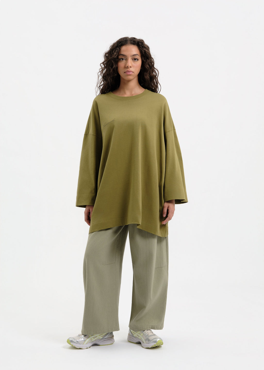 T-shirt oversize kaki