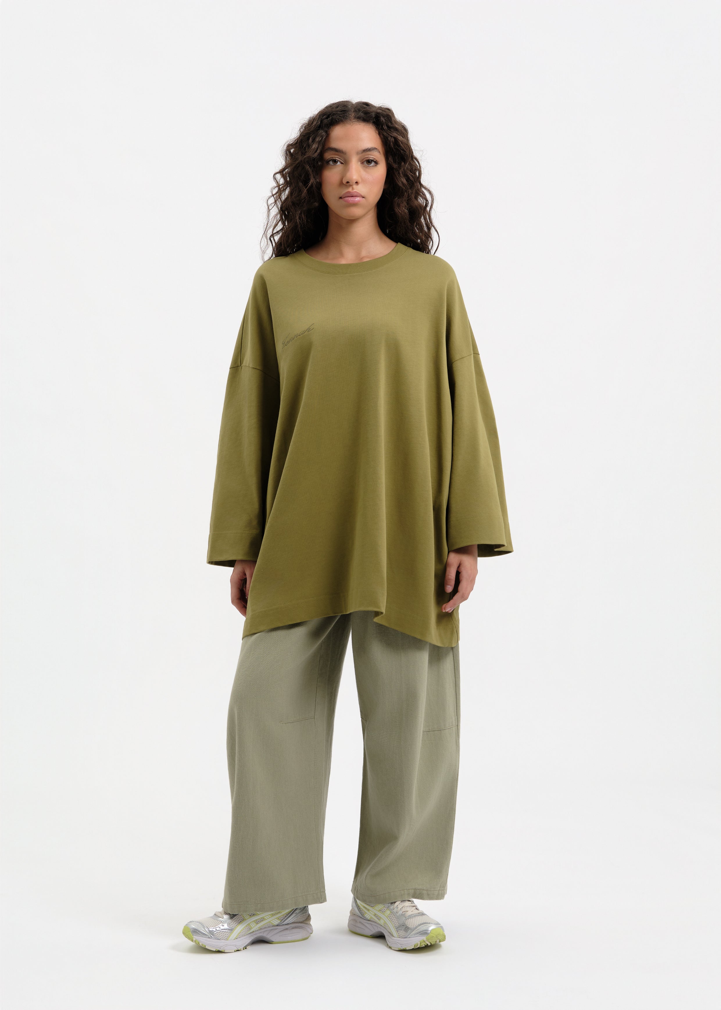 T-shirt oversize kaki