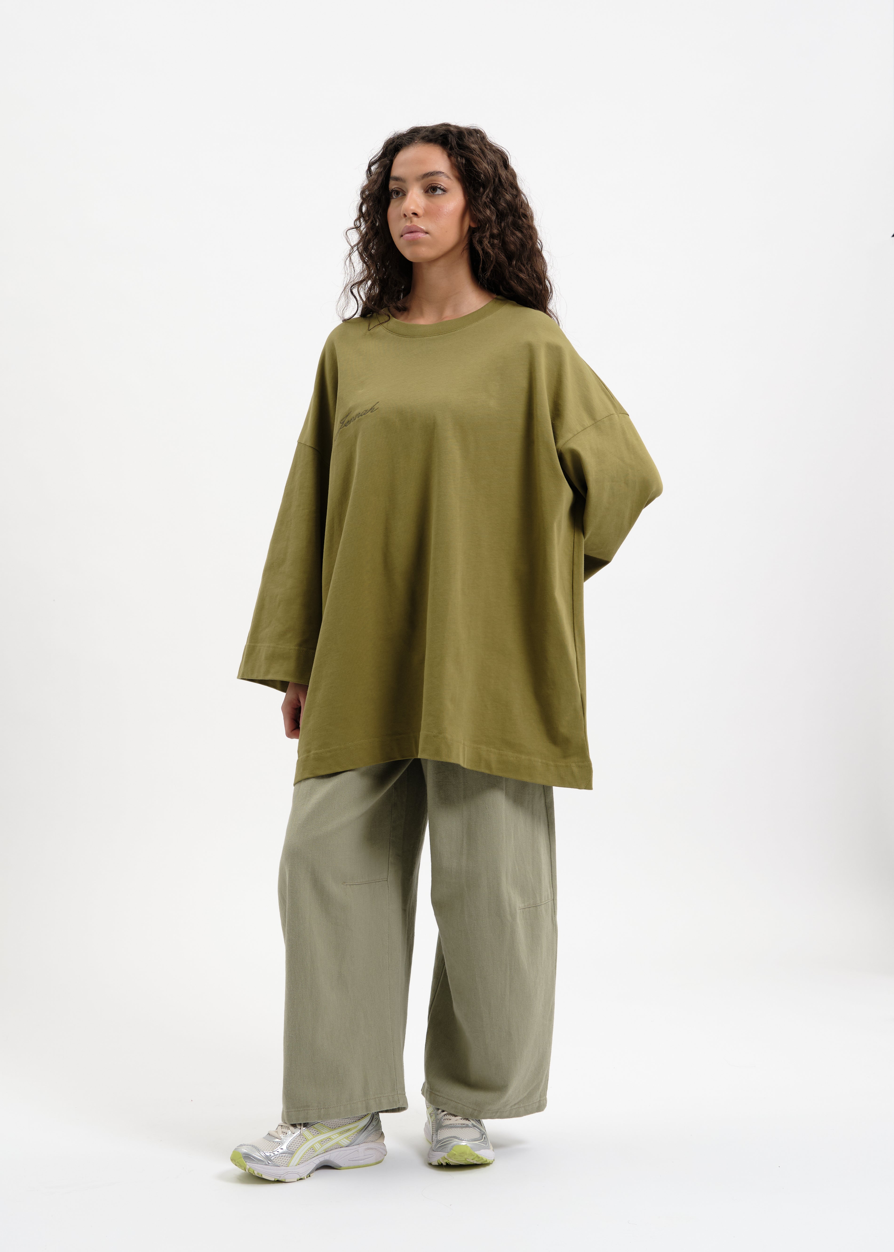 T-shirt oversize kaki