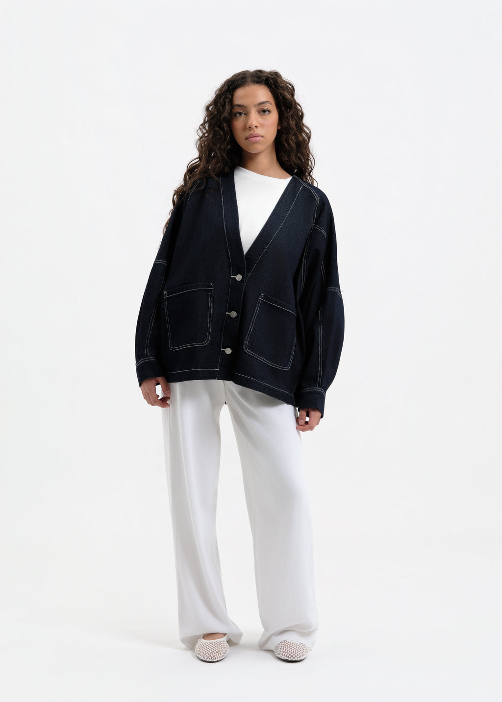 Veste en jean oversize