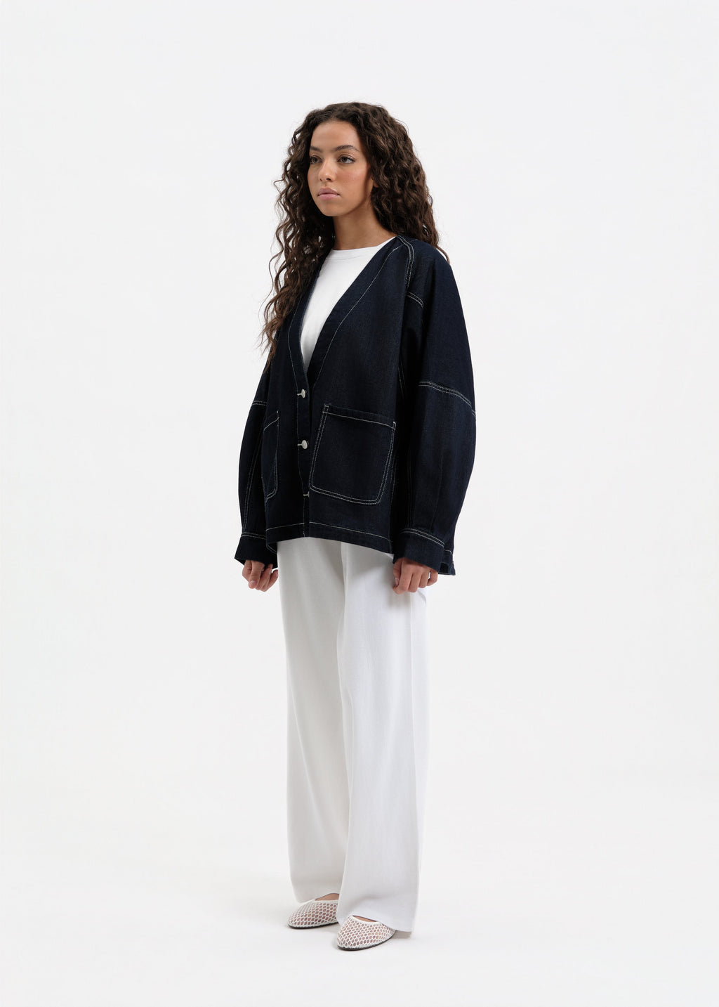 Veste en jean oversize