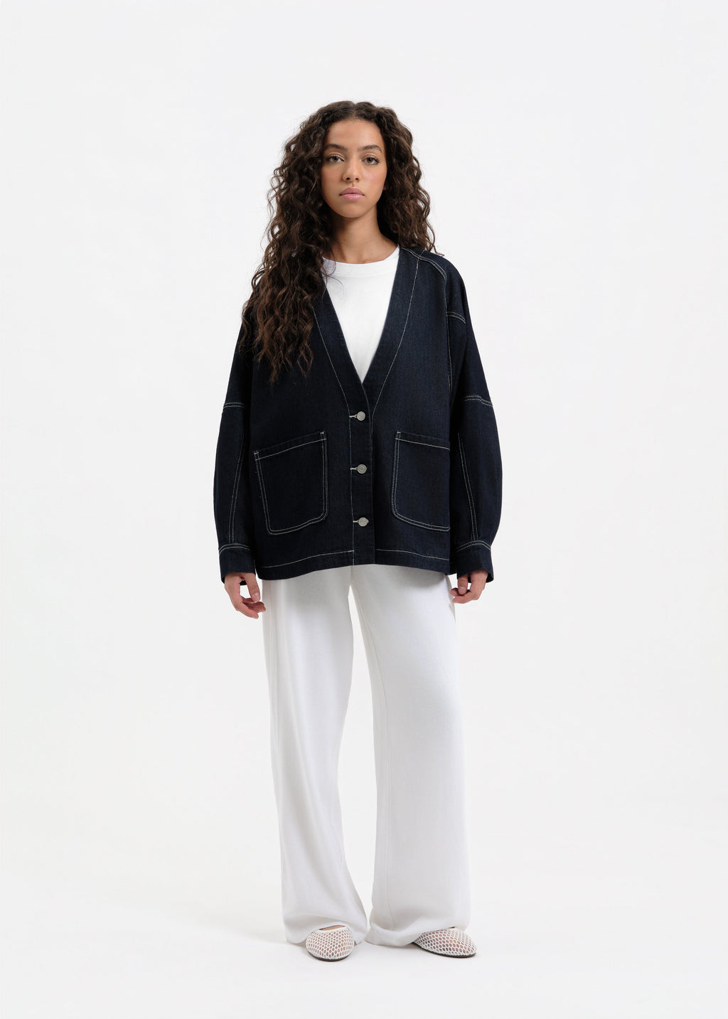 Veste en jean oversize