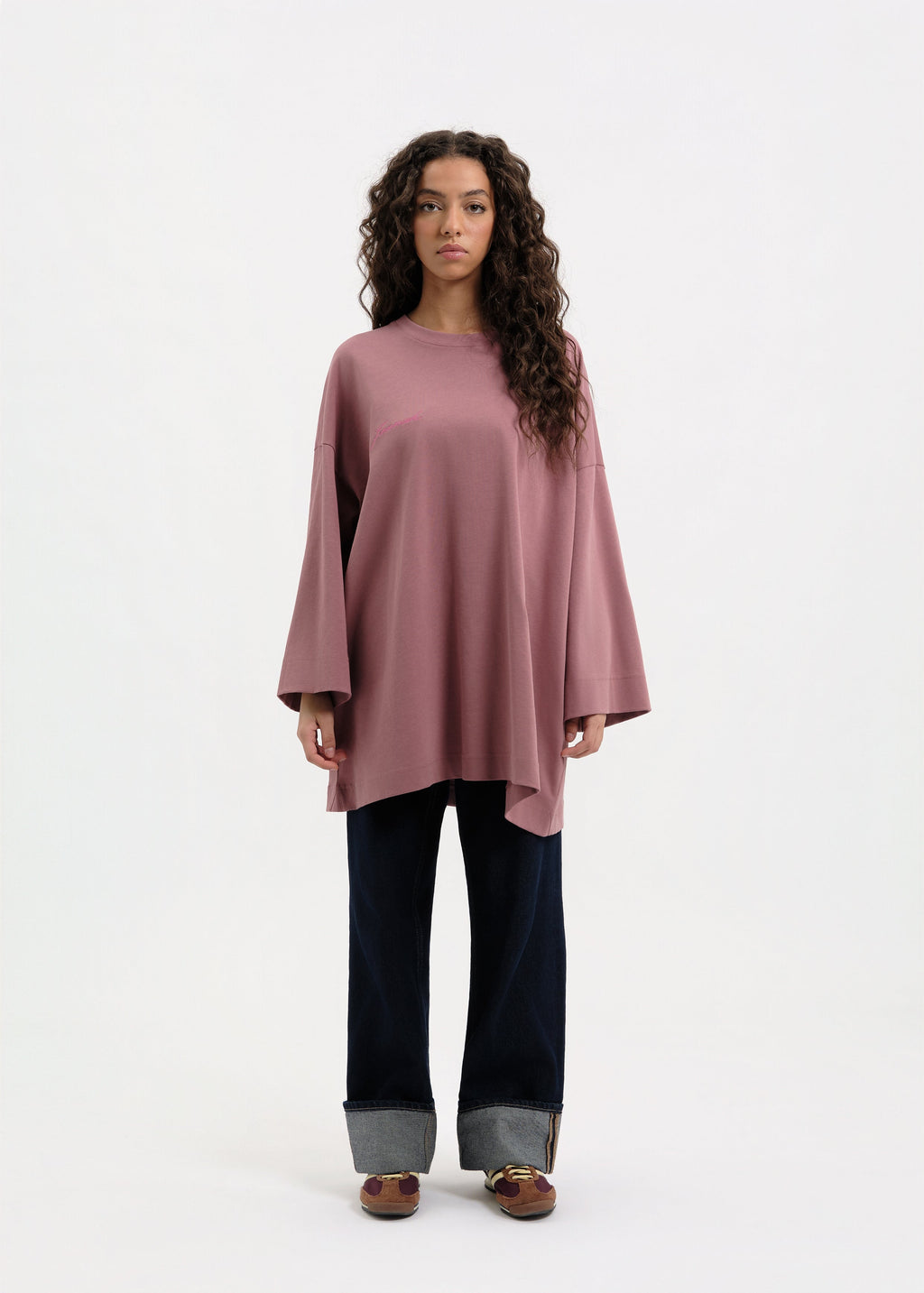 T-shirt oversize rose gold