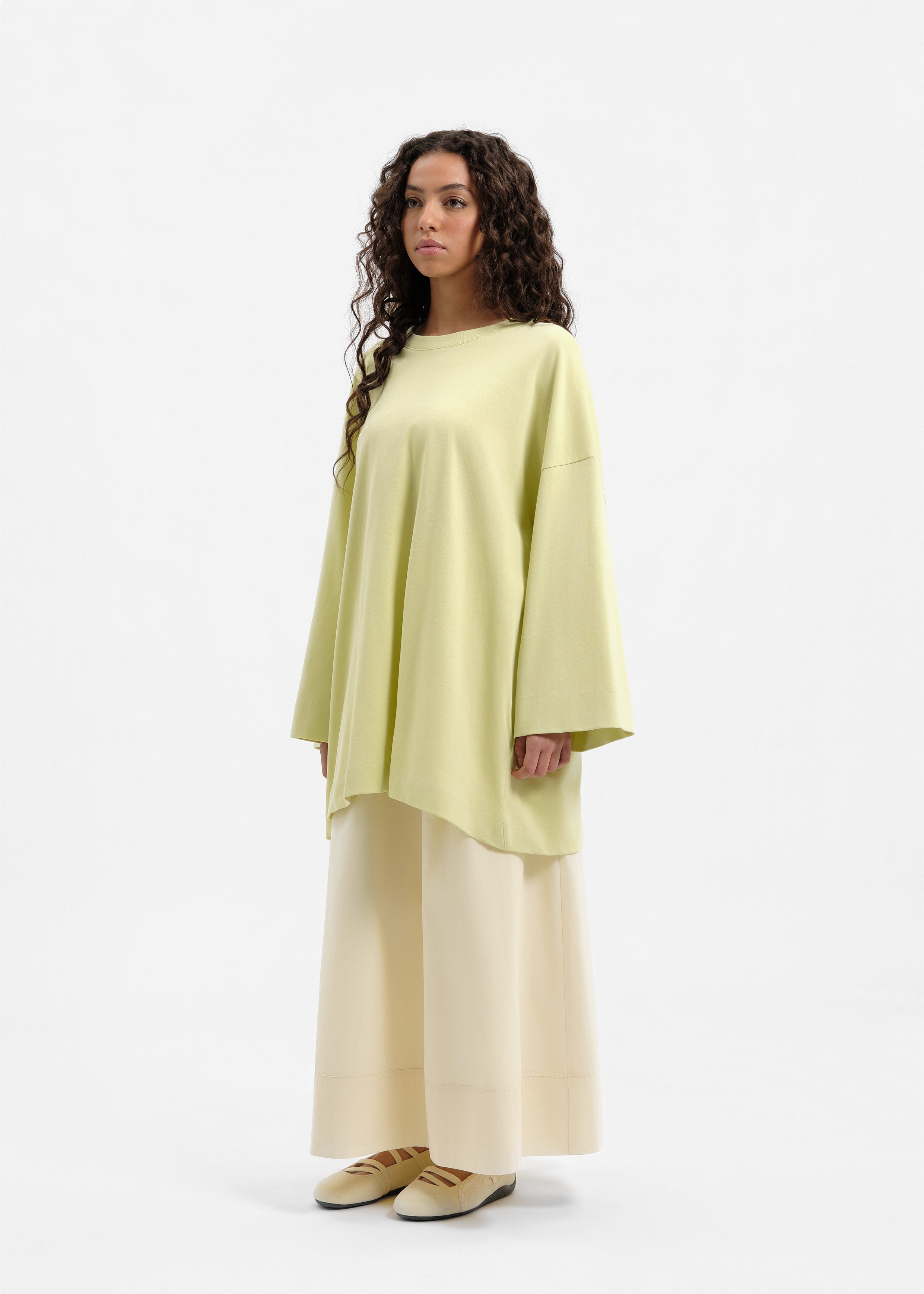 T-shirt oversize sauge