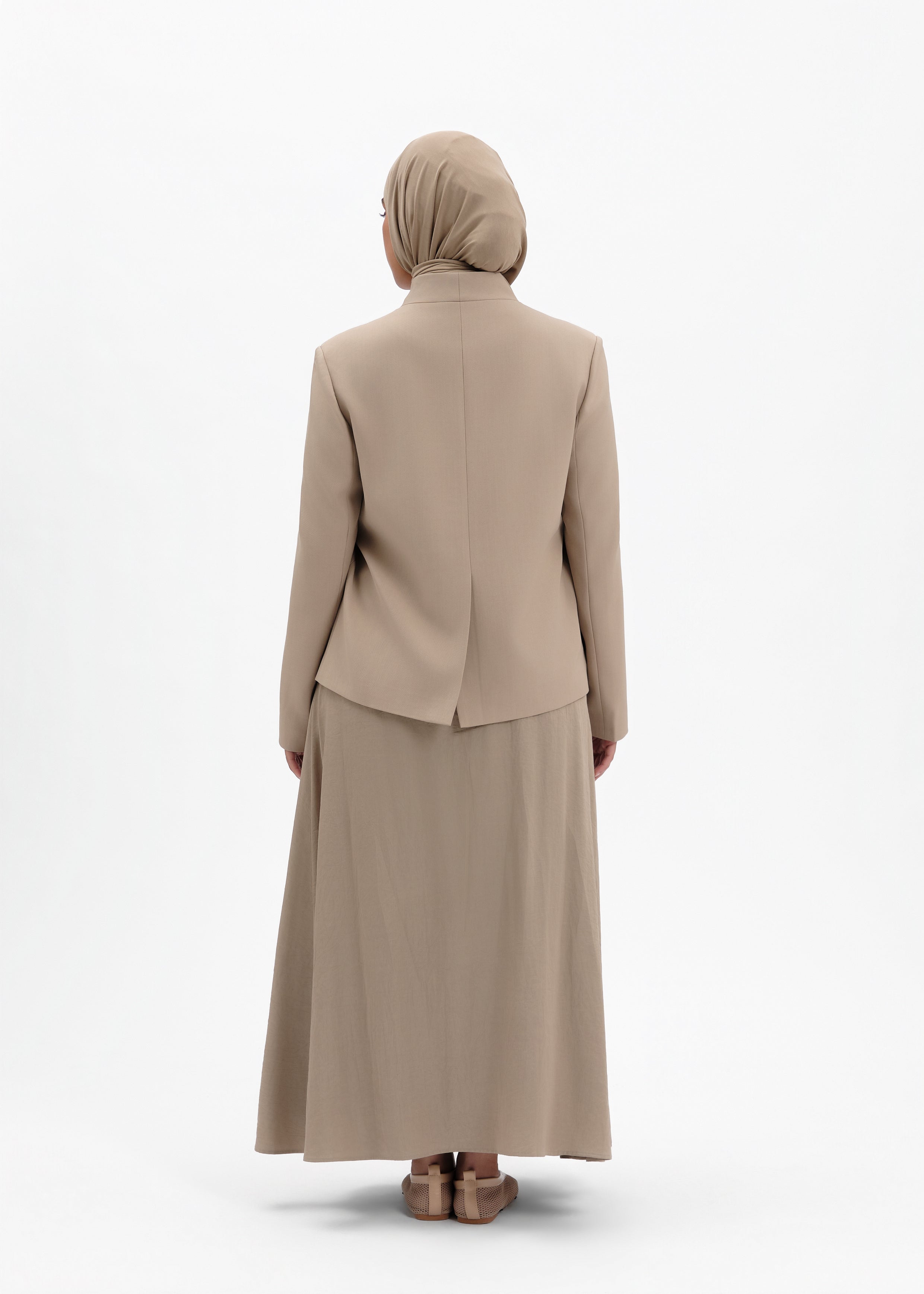 Blazer structuré taupe