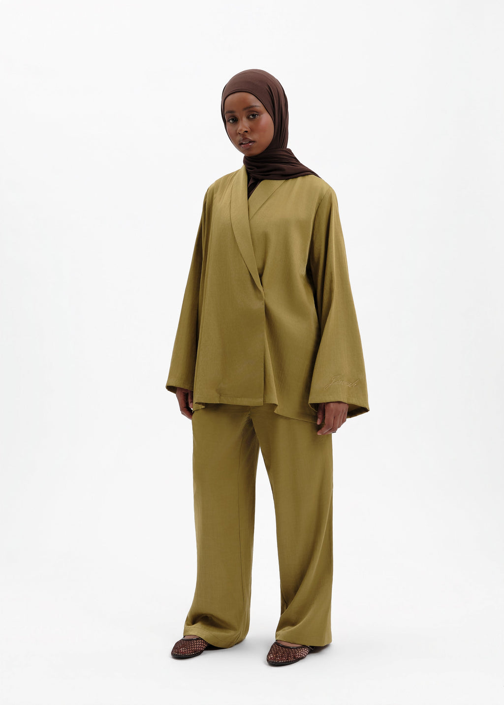 Veste kimono ora anis